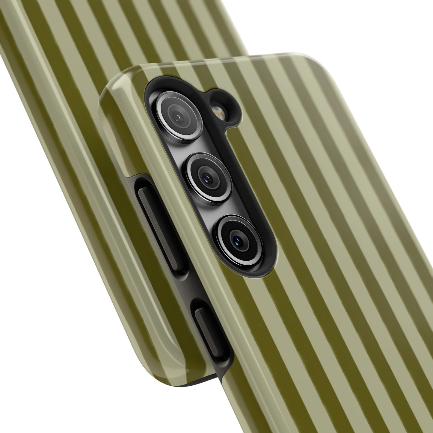 Tone on Tone Green Stripes IPhone Case