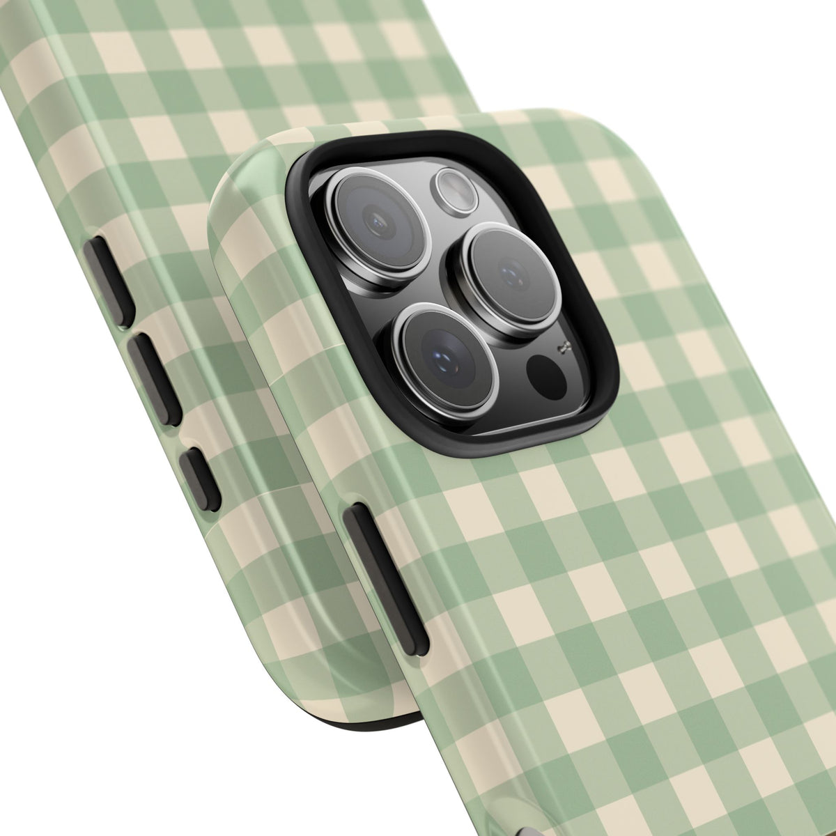Customizable Green Gingham Phone Case