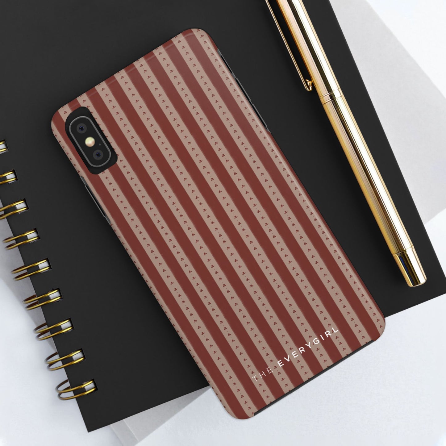 Muted Red Stripe IPhone Case