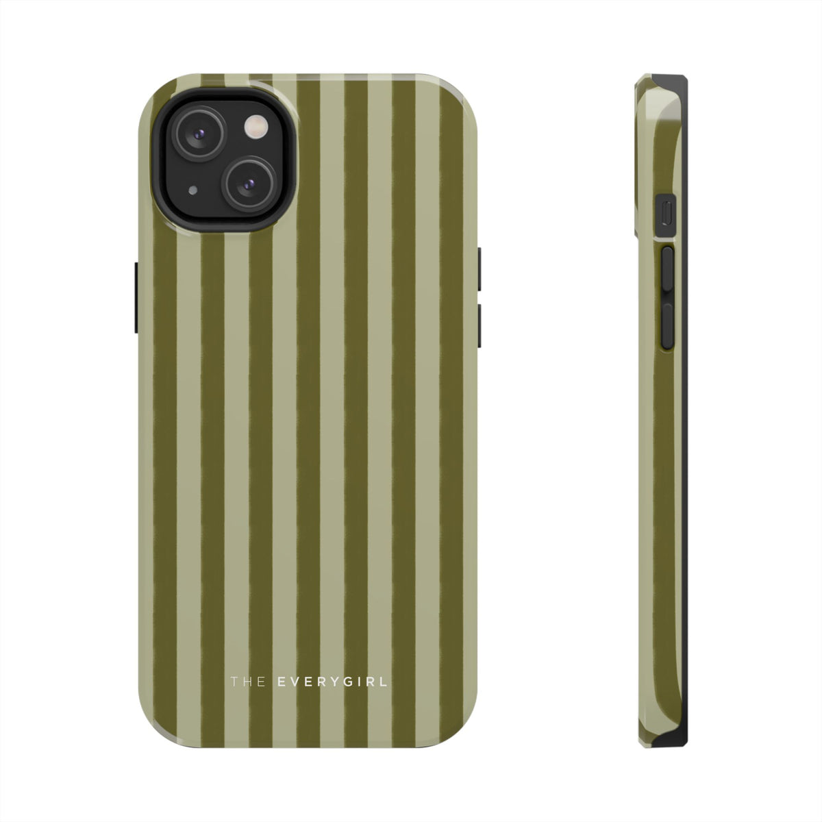 Tone on Tone Green Stripes IPhone Case