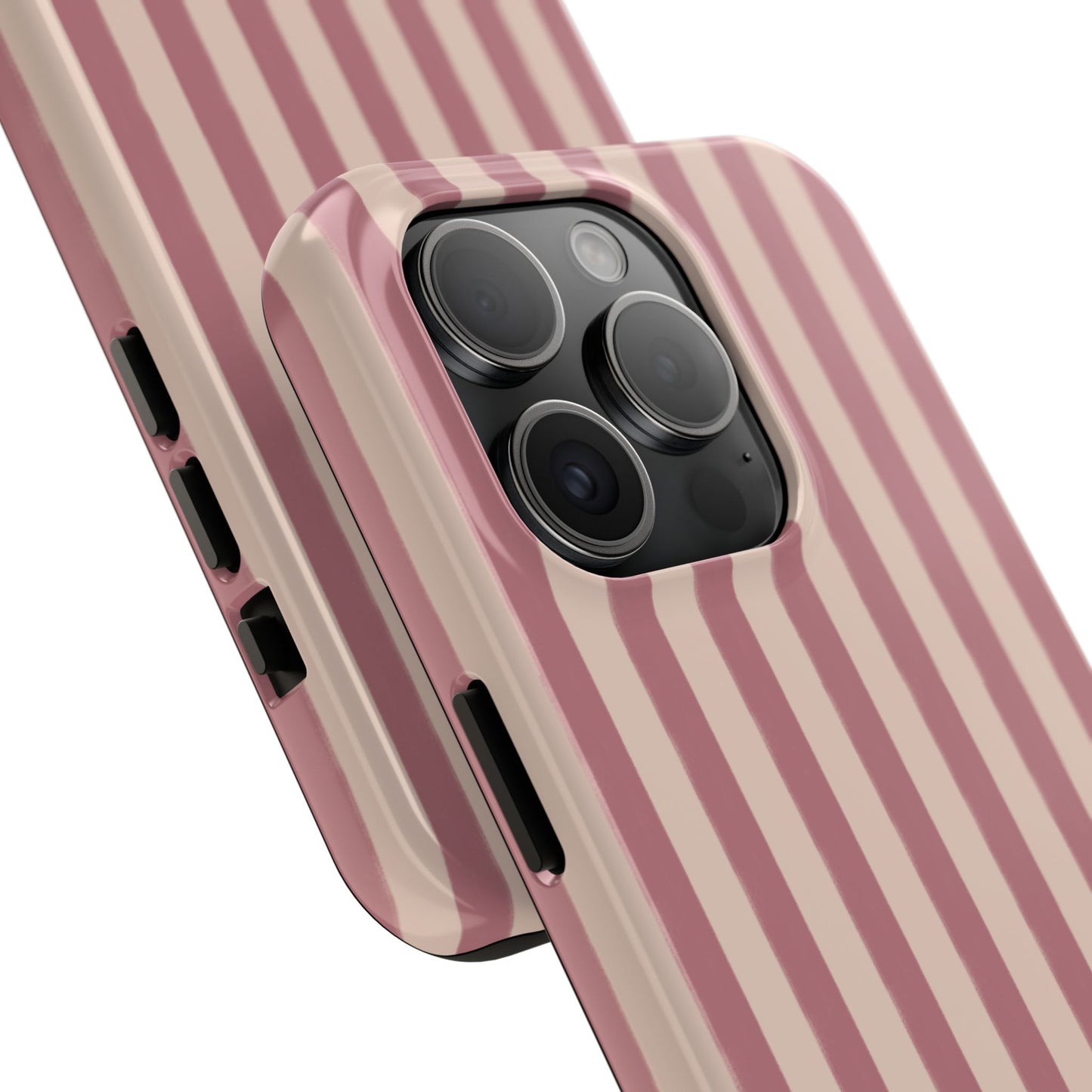 Tone on Tone Pink Stripes IPhone Case