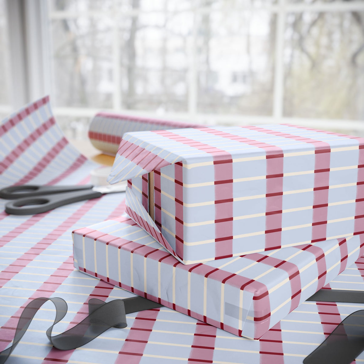 Preppy Stripe Wrapping Paper