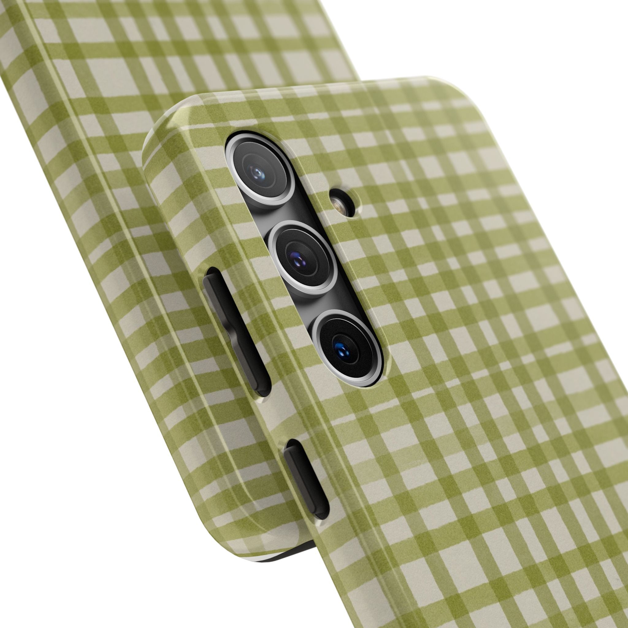 Green Gingham Phone Case