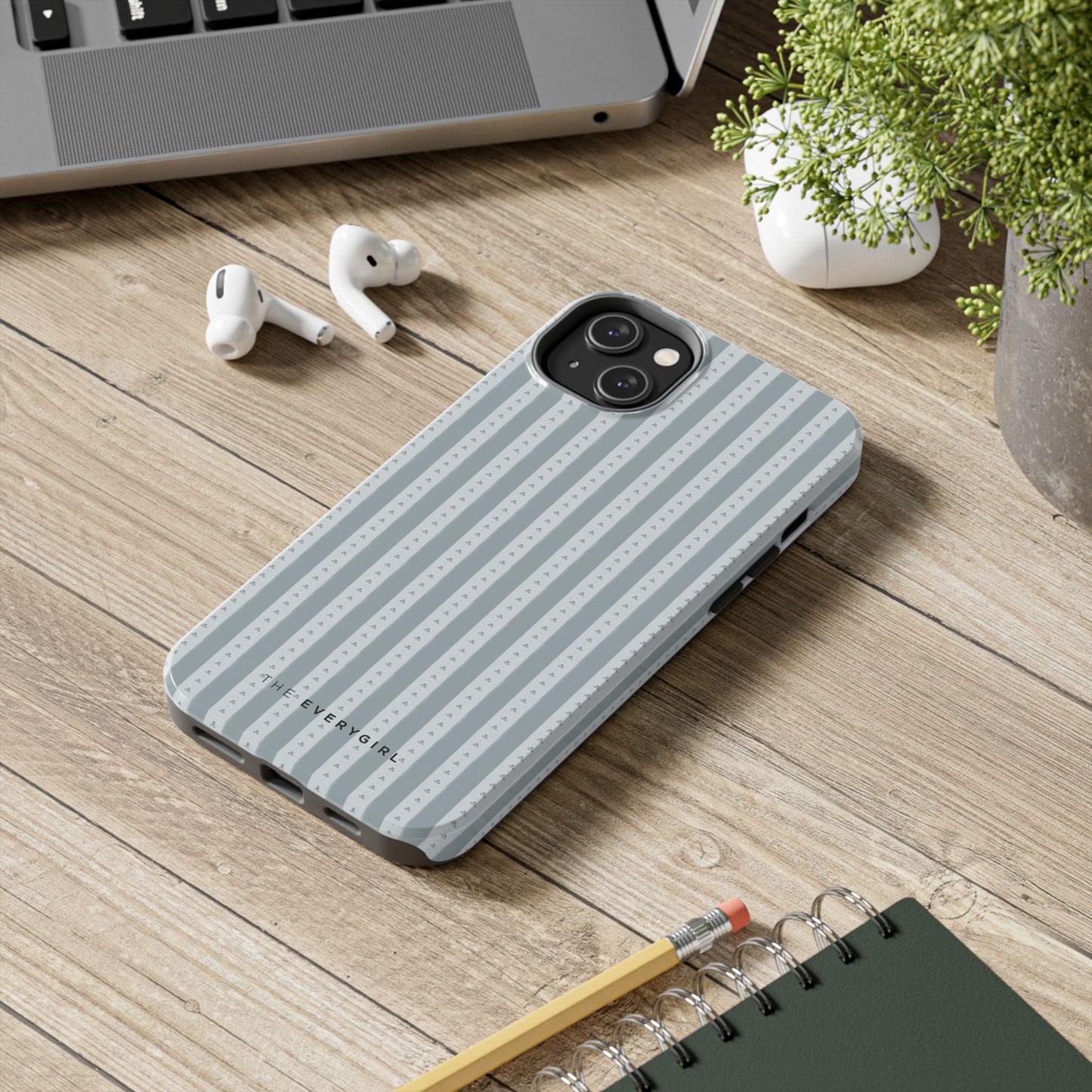 Muted Blue Stripe IPhone Case
