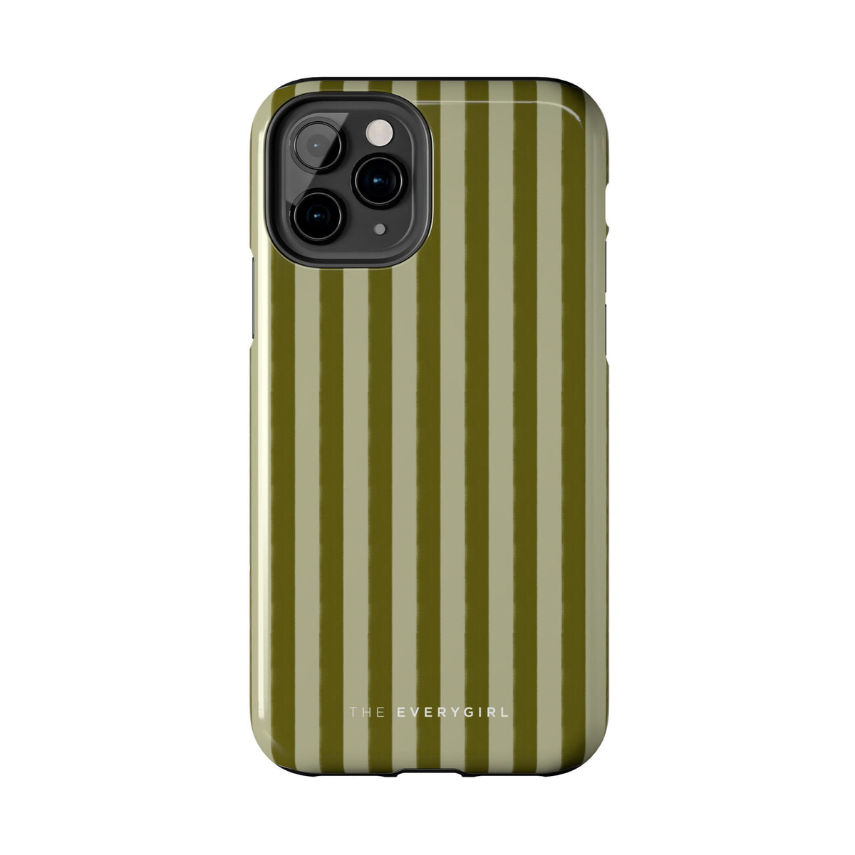 Tone on Tone Green Stripes IPhone Case