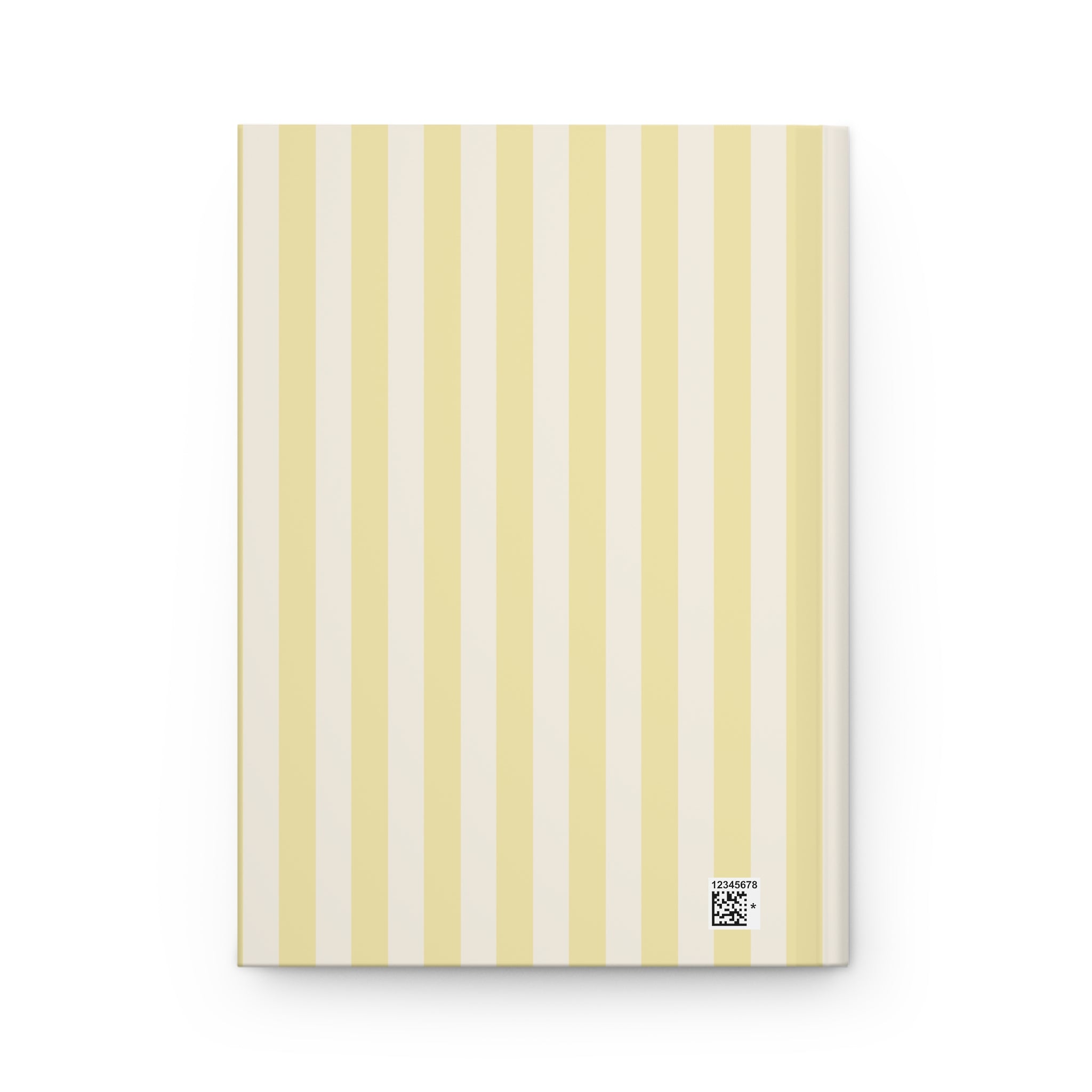 Butter Yellow Stripped Journal