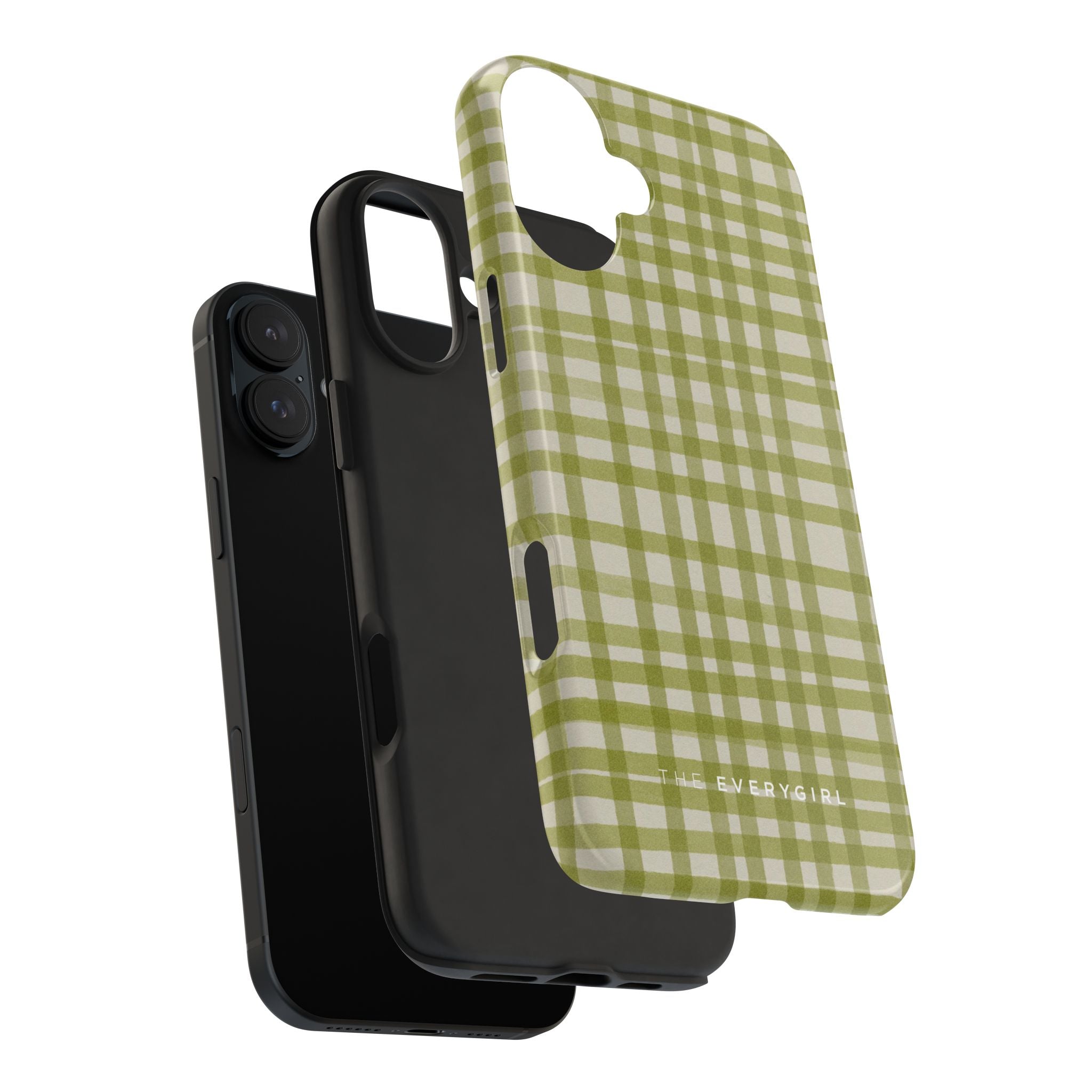 Green Gingham Phone Case