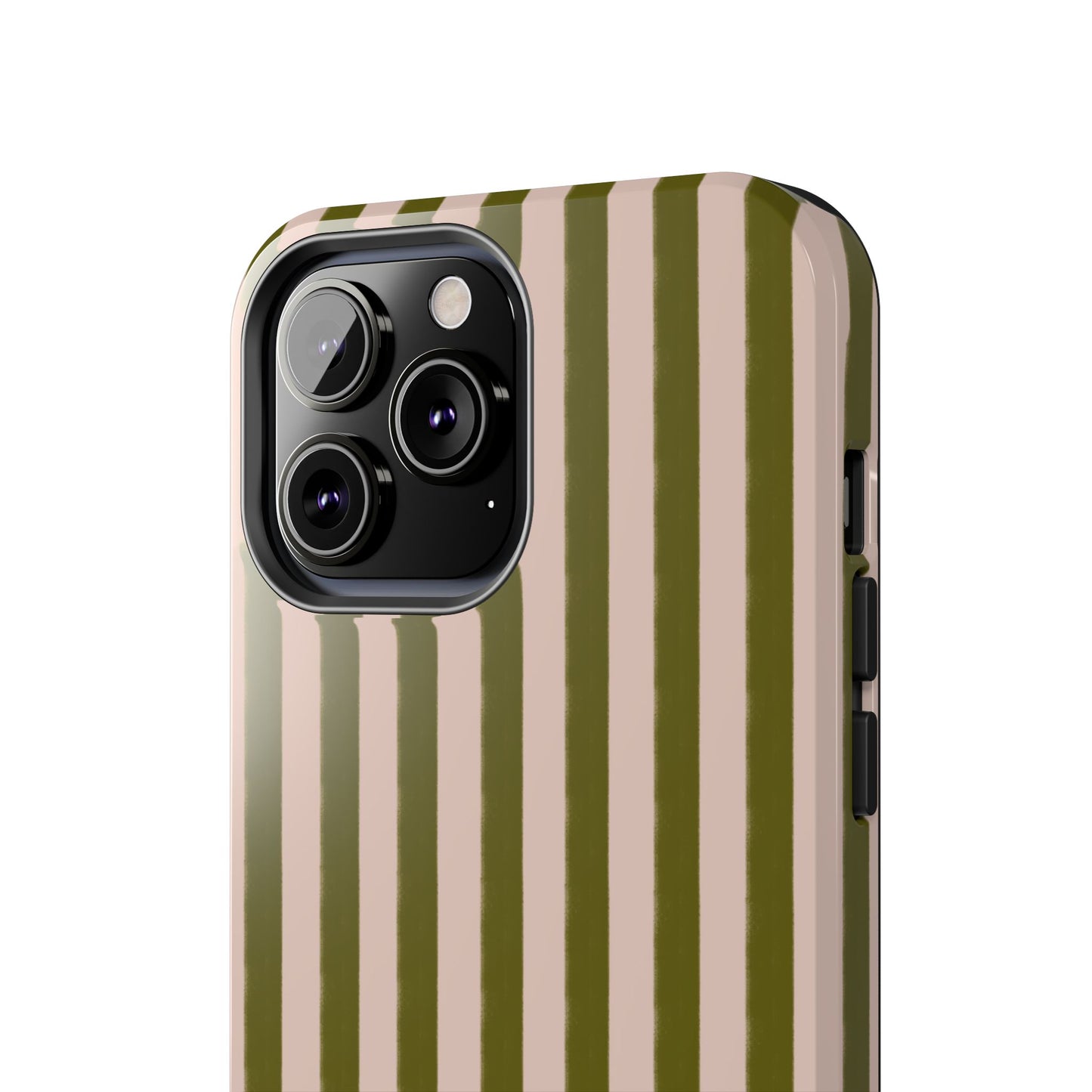 Green & Pink Stripes IPhone Case