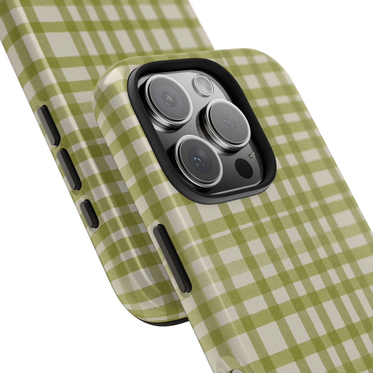 Green Gingham Phone Case