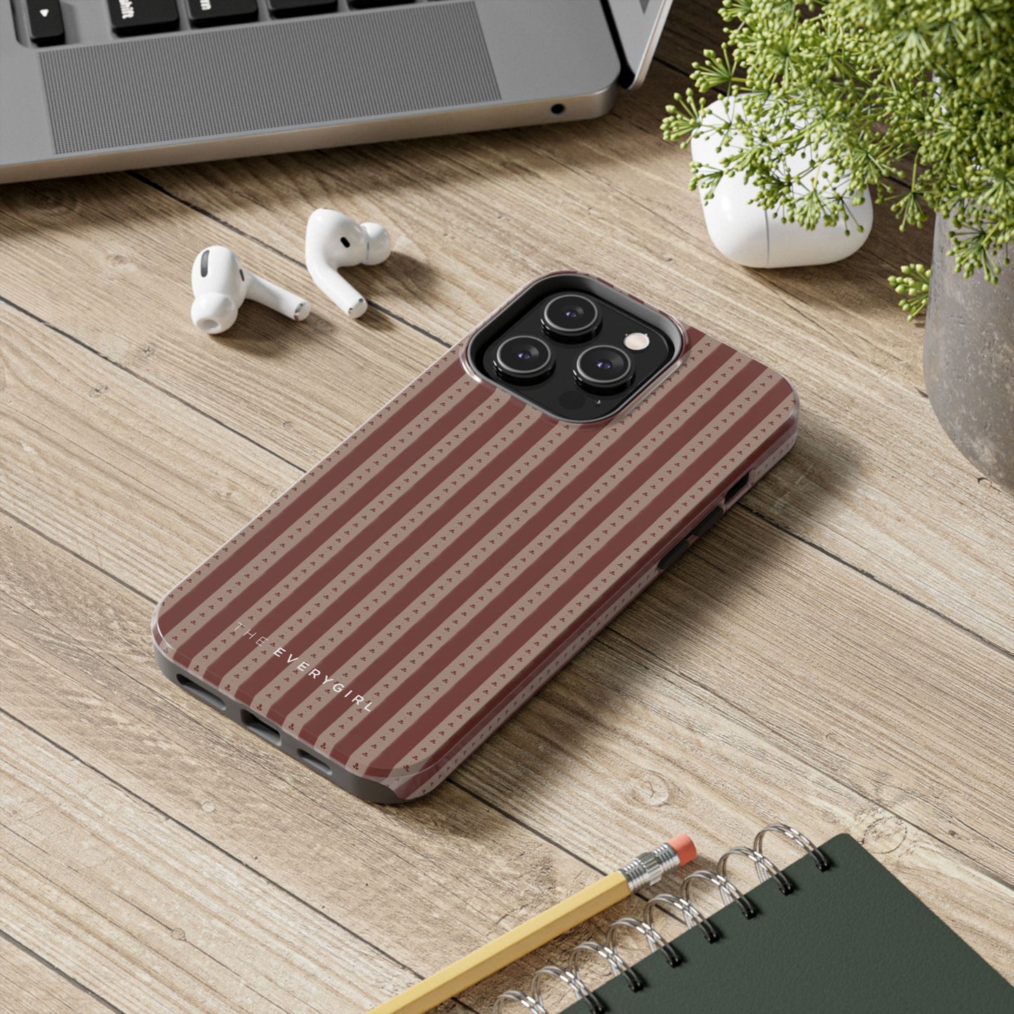 Muted Red Stripe IPhone Case