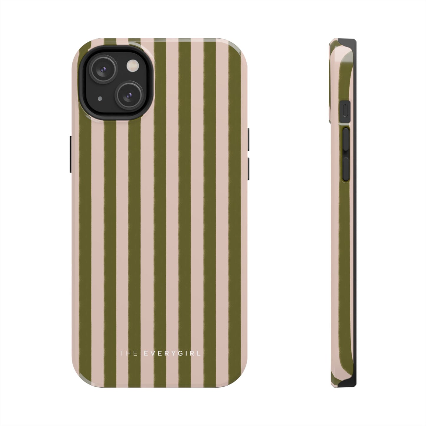 Green & Pink Stripes IPhone Case