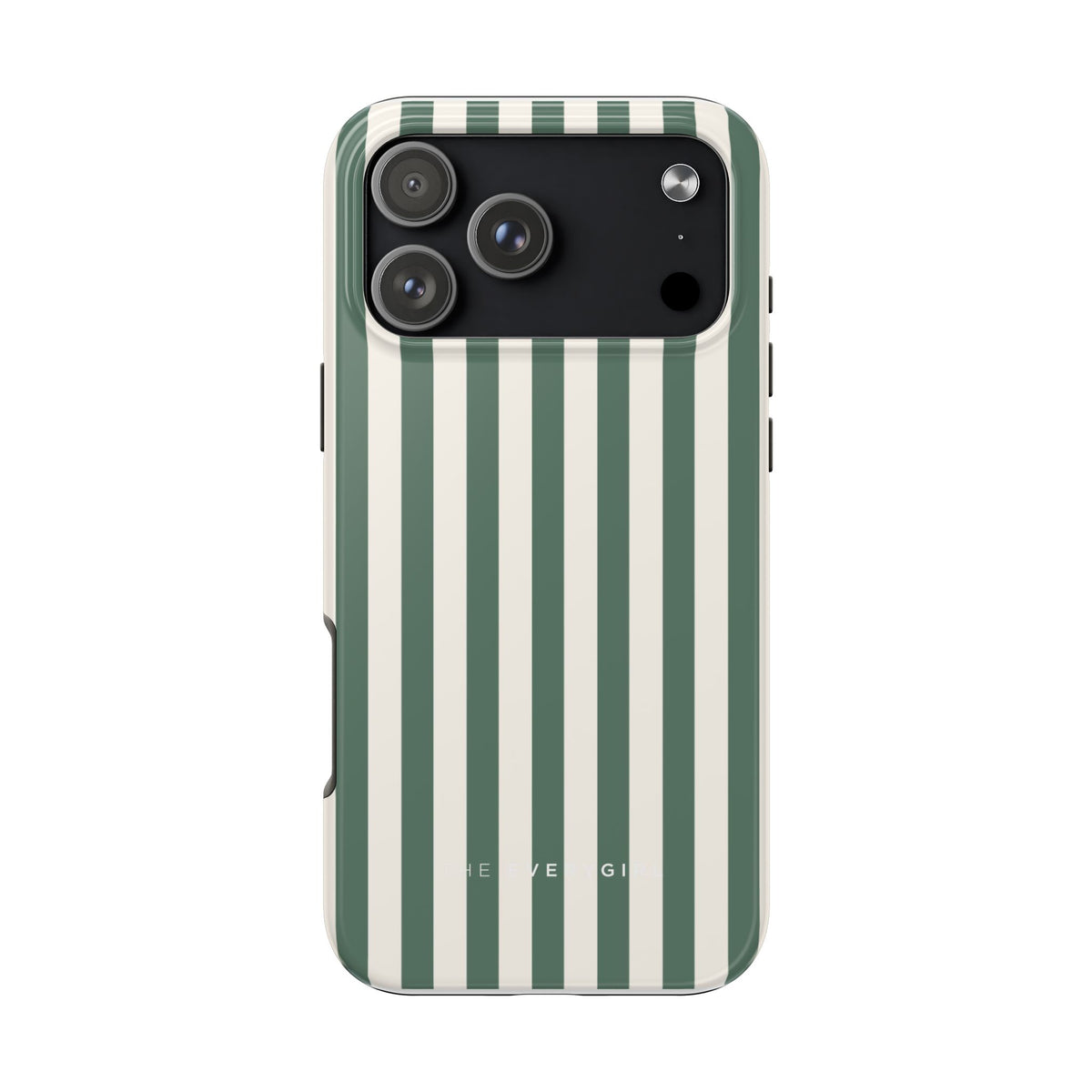Green Cabana Stripe Phone Case