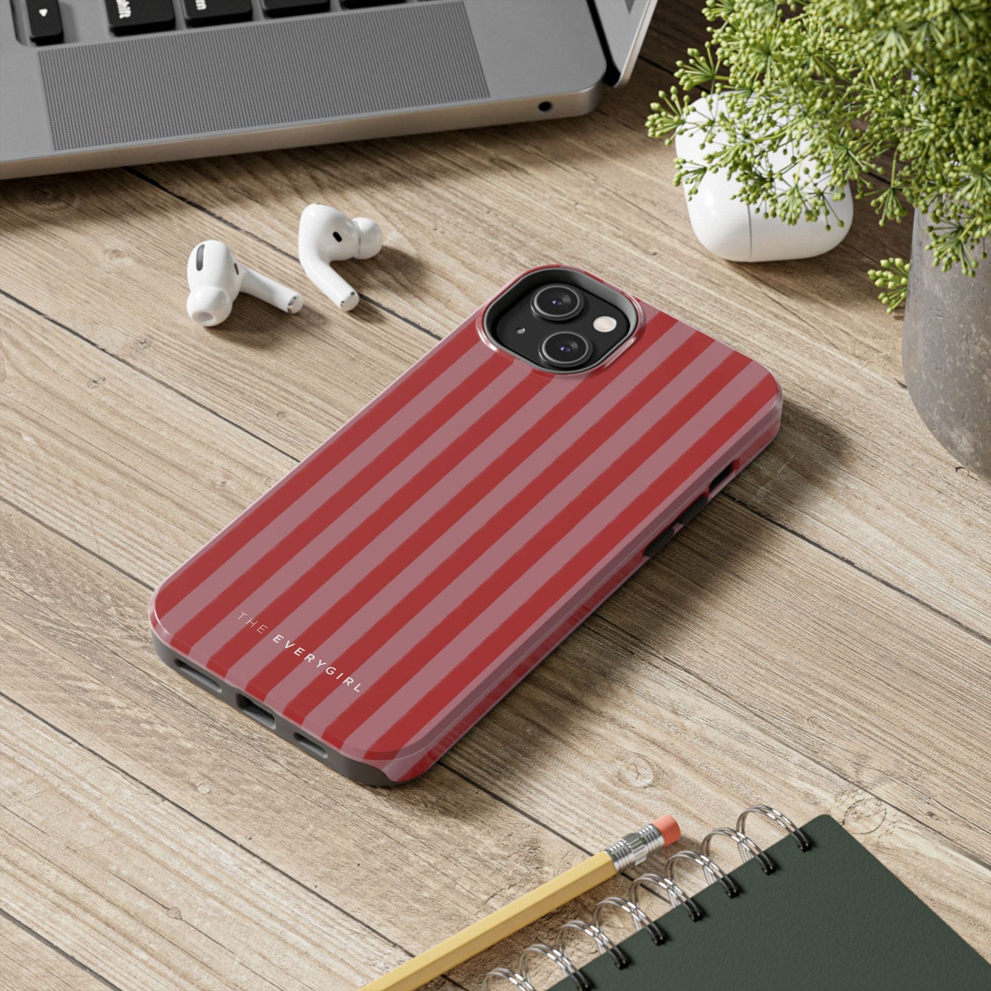 Red & Pink Stripes IPhone Case