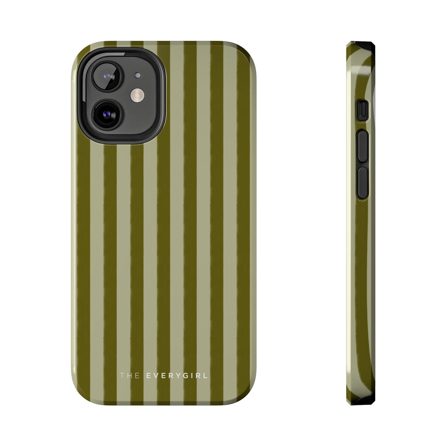 Tone on Tone Green Stripes IPhone Case