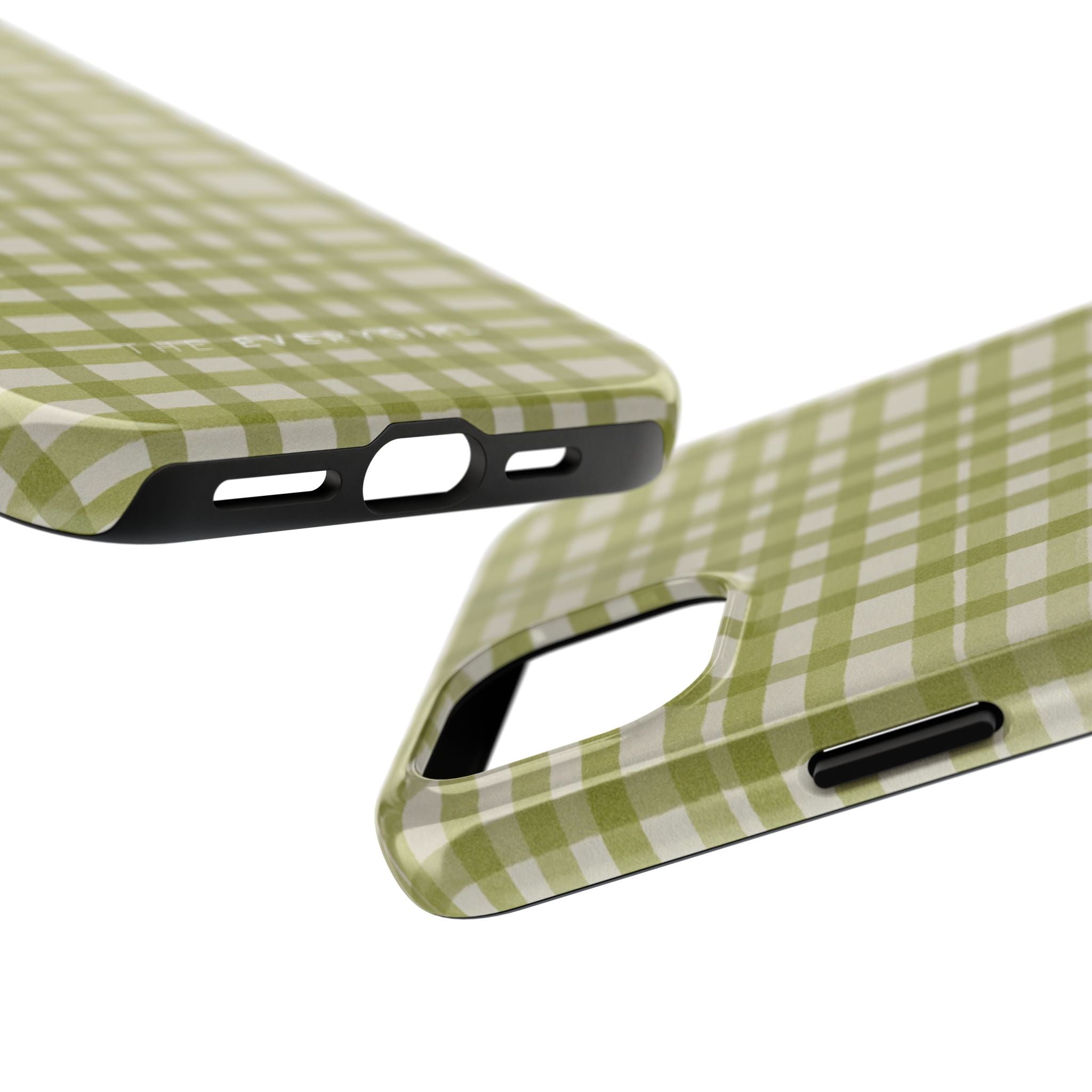 Green Gingham Phone Case