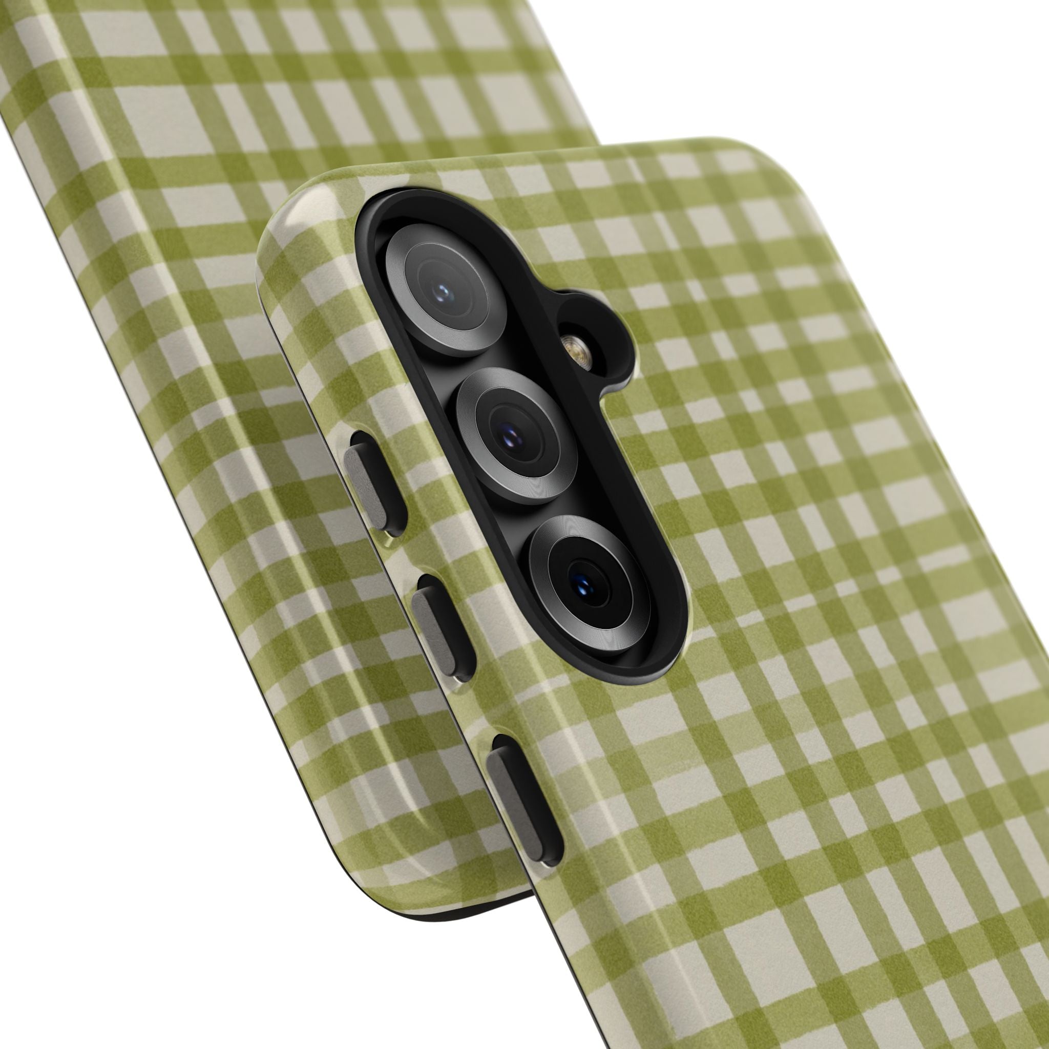 Green Gingham Phone Case