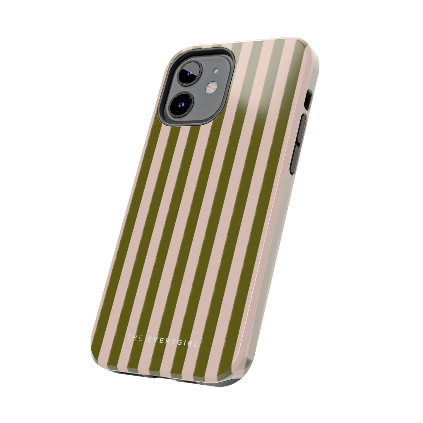 Green & Pink Stripes IPhone Case
