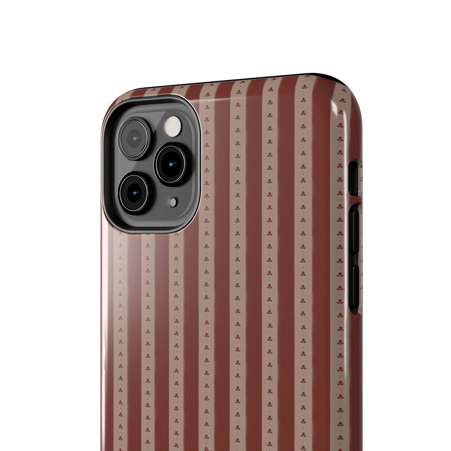 Muted Red Stripe IPhone Case