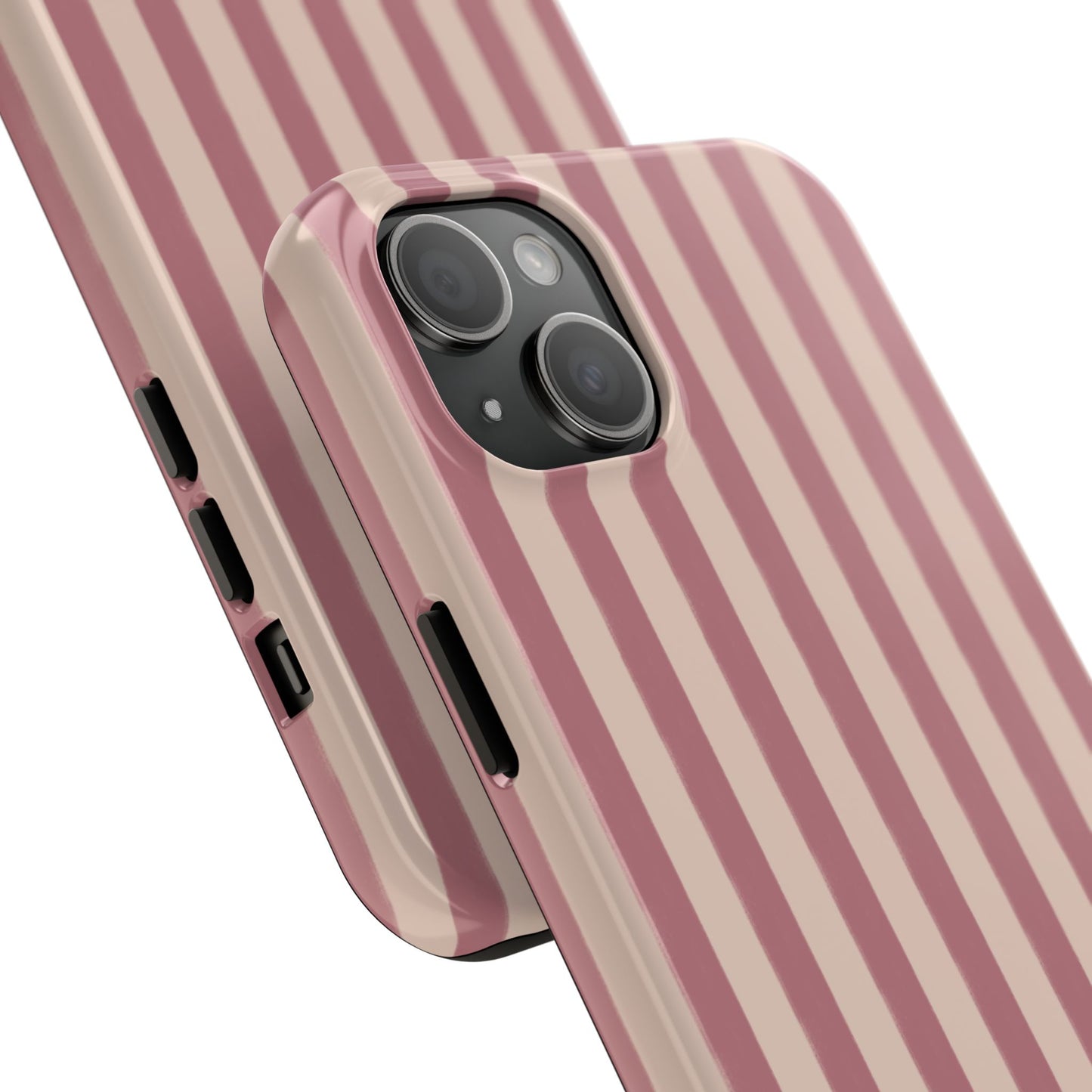 Tone on Tone Pink Stripes IPhone Case