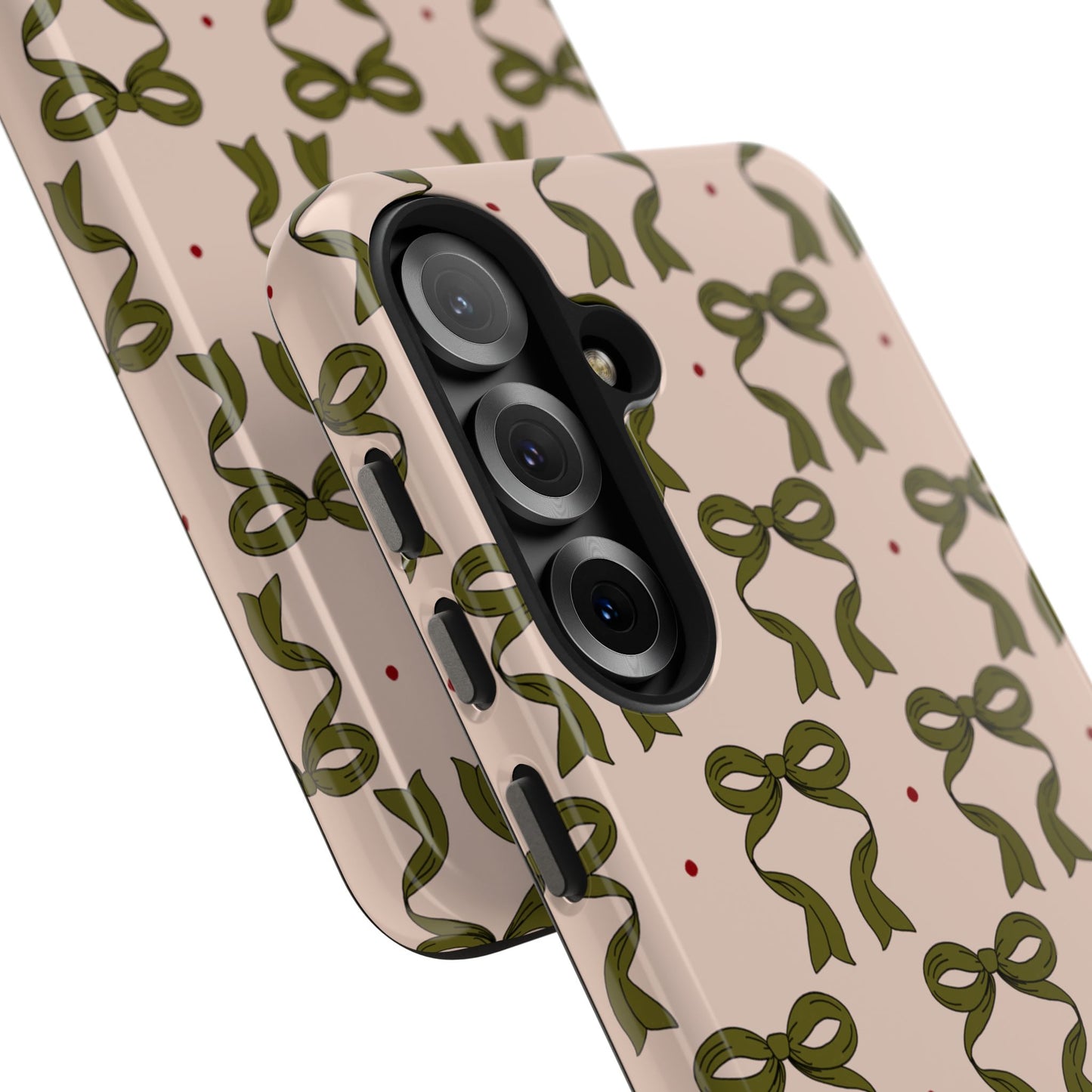 Pink & Green Bows IPhone Case