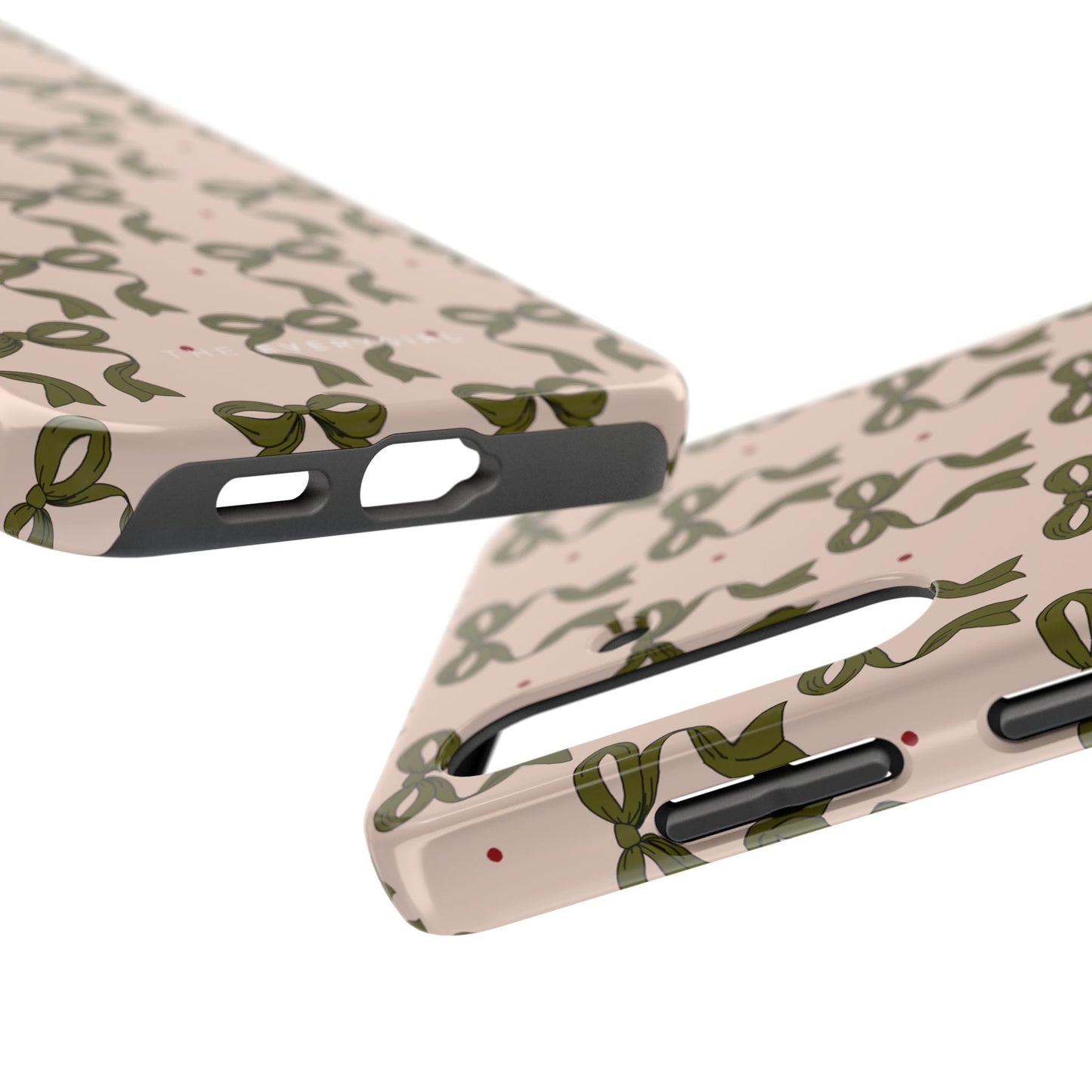 Pink & Green Bows IPhone Case