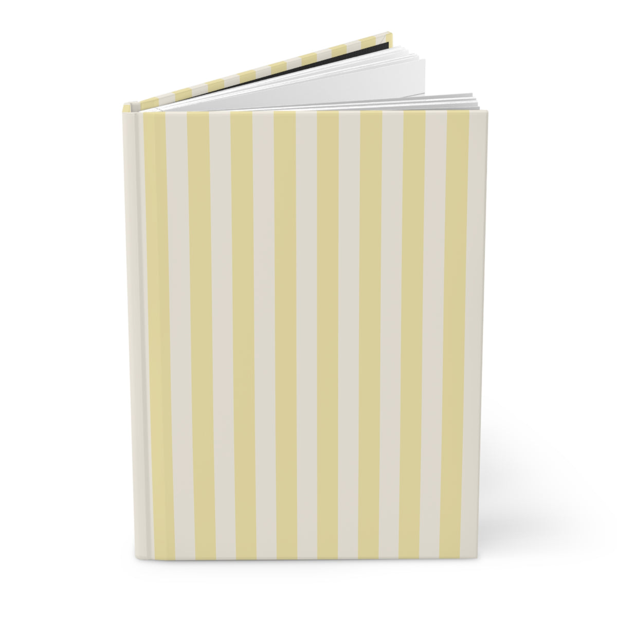 Butter Yellow Stripped Journal