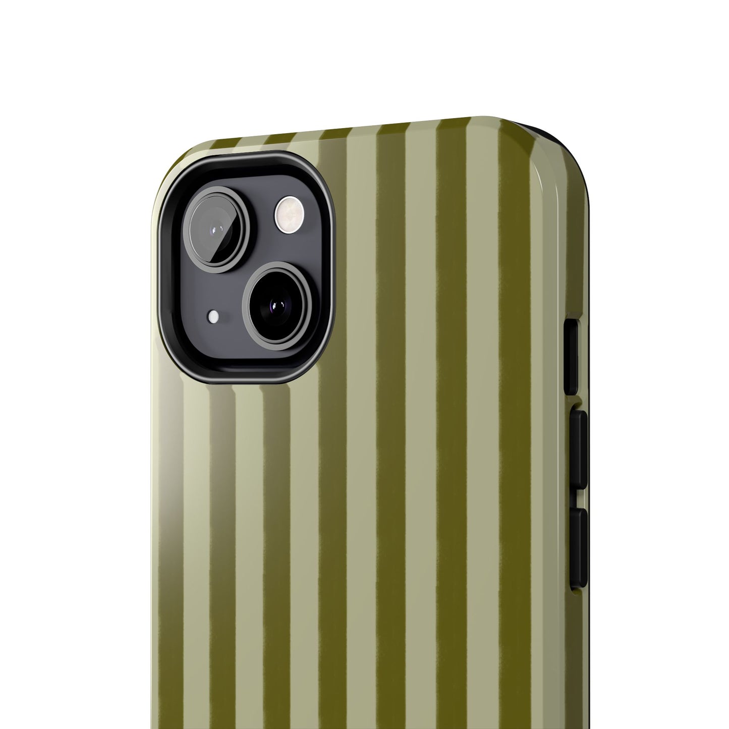 Tone on Tone Green Stripes IPhone Case