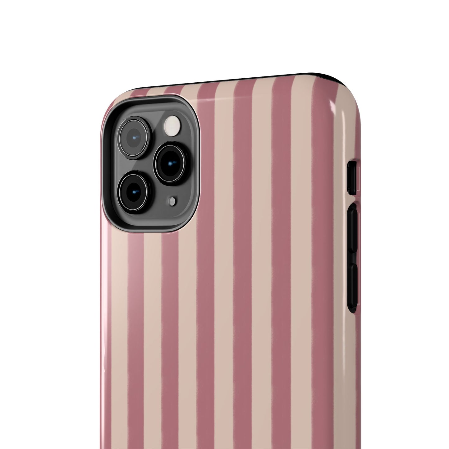 Tone on Tone Pink Stripes IPhone Case