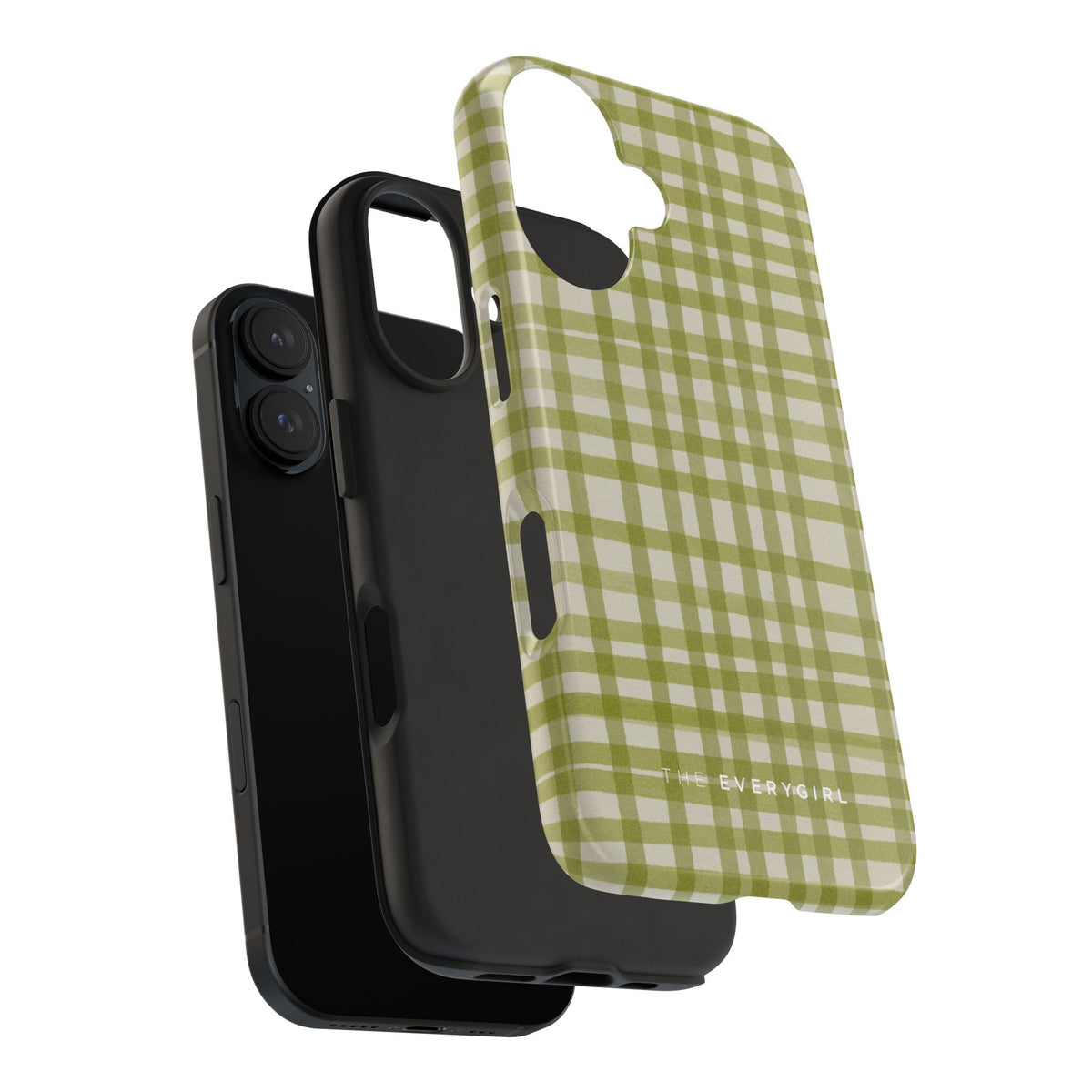 Green Gingham Phone Case