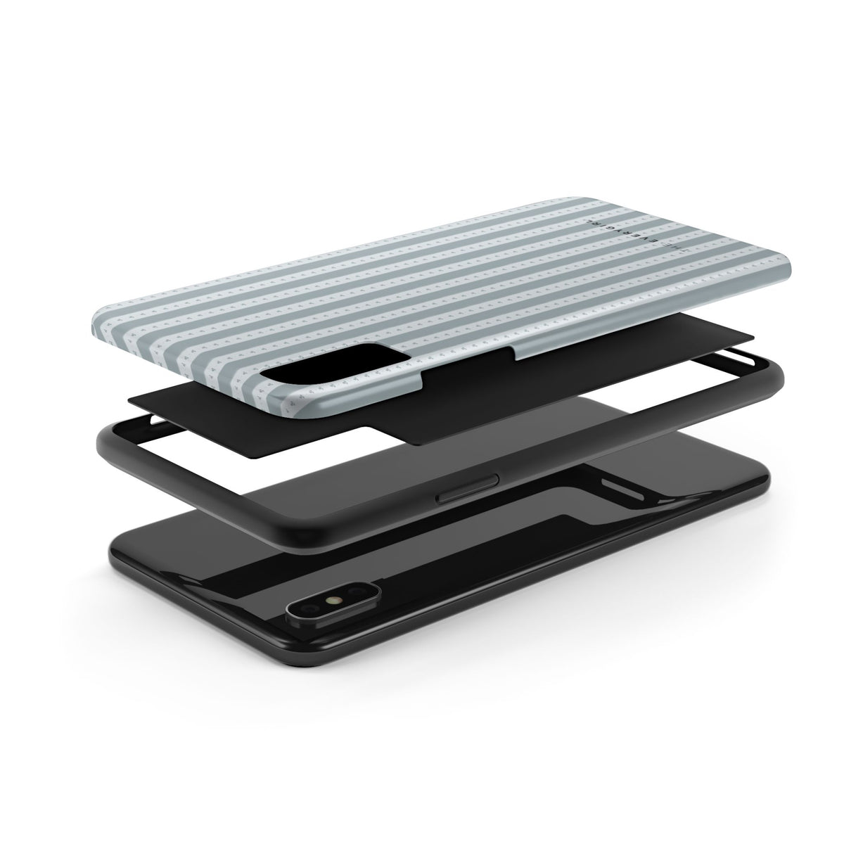Muted Blue Stripe IPhone Case
