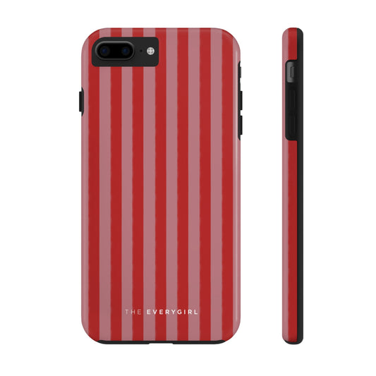 Red & Pink Stripes IPhone Case