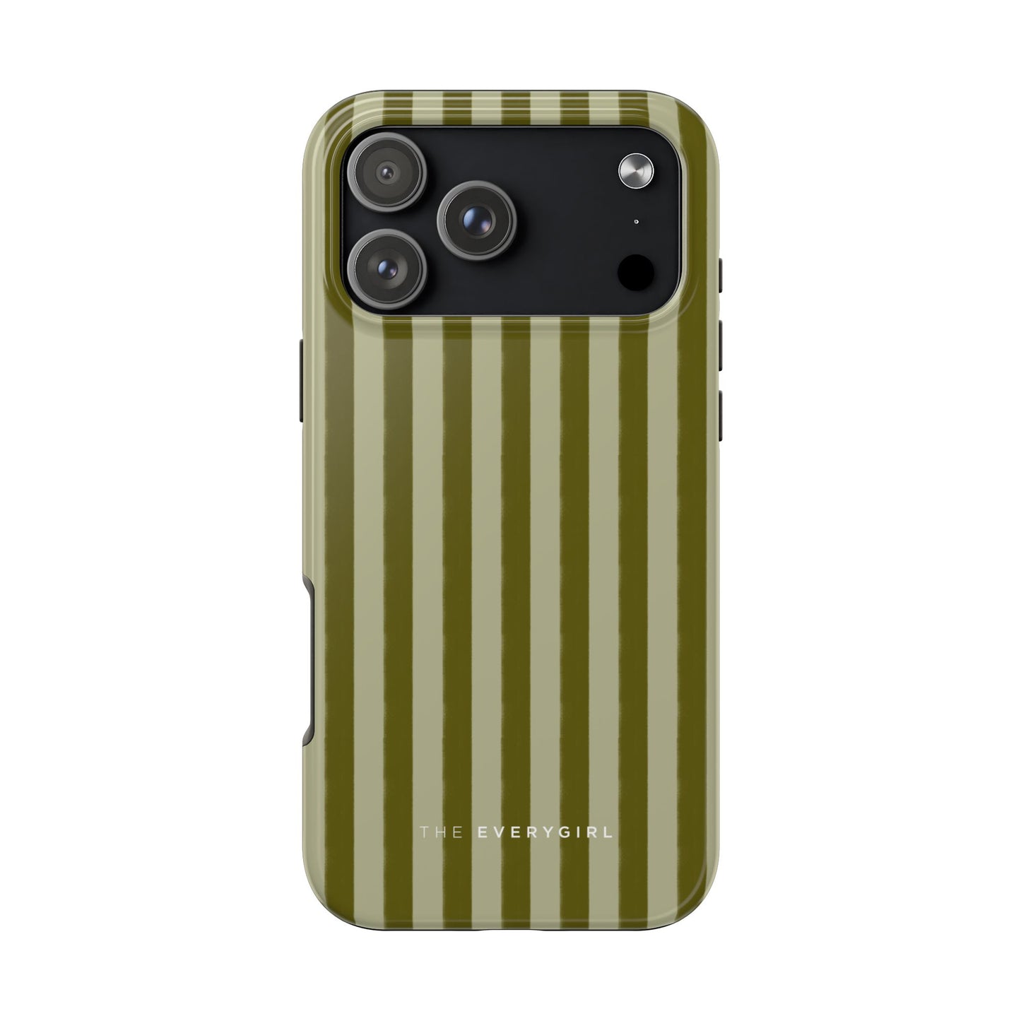 Tone on Tone Green Stripes IPhone Case