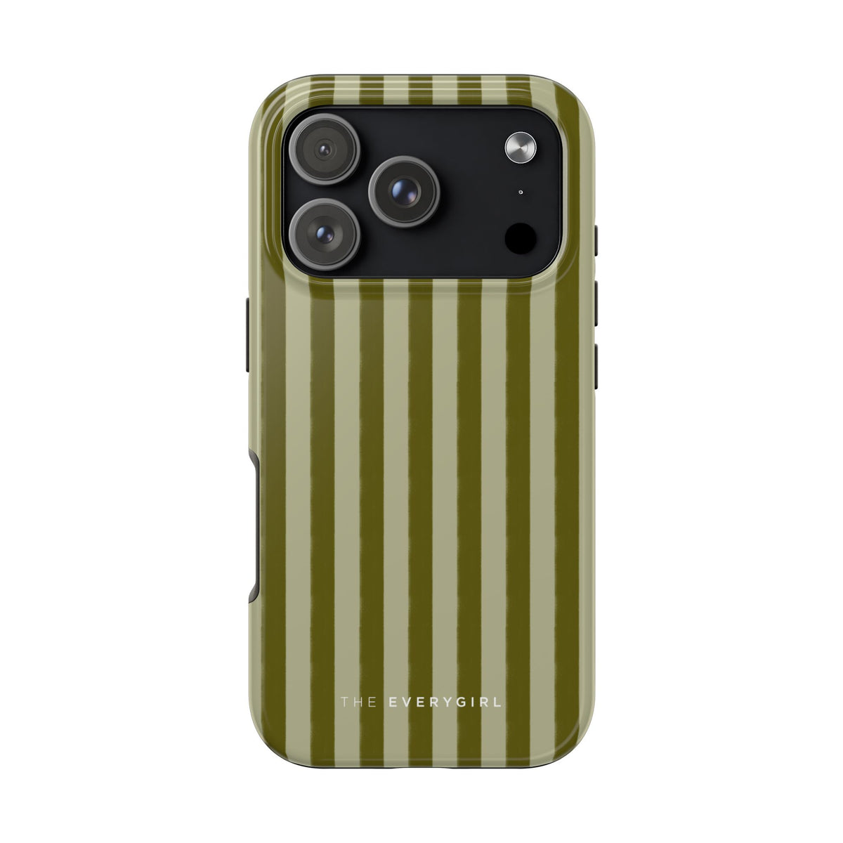 Tone on Tone Green Stripes IPhone Case