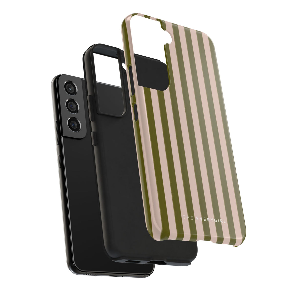 Green & Pink Stripes IPhone Case