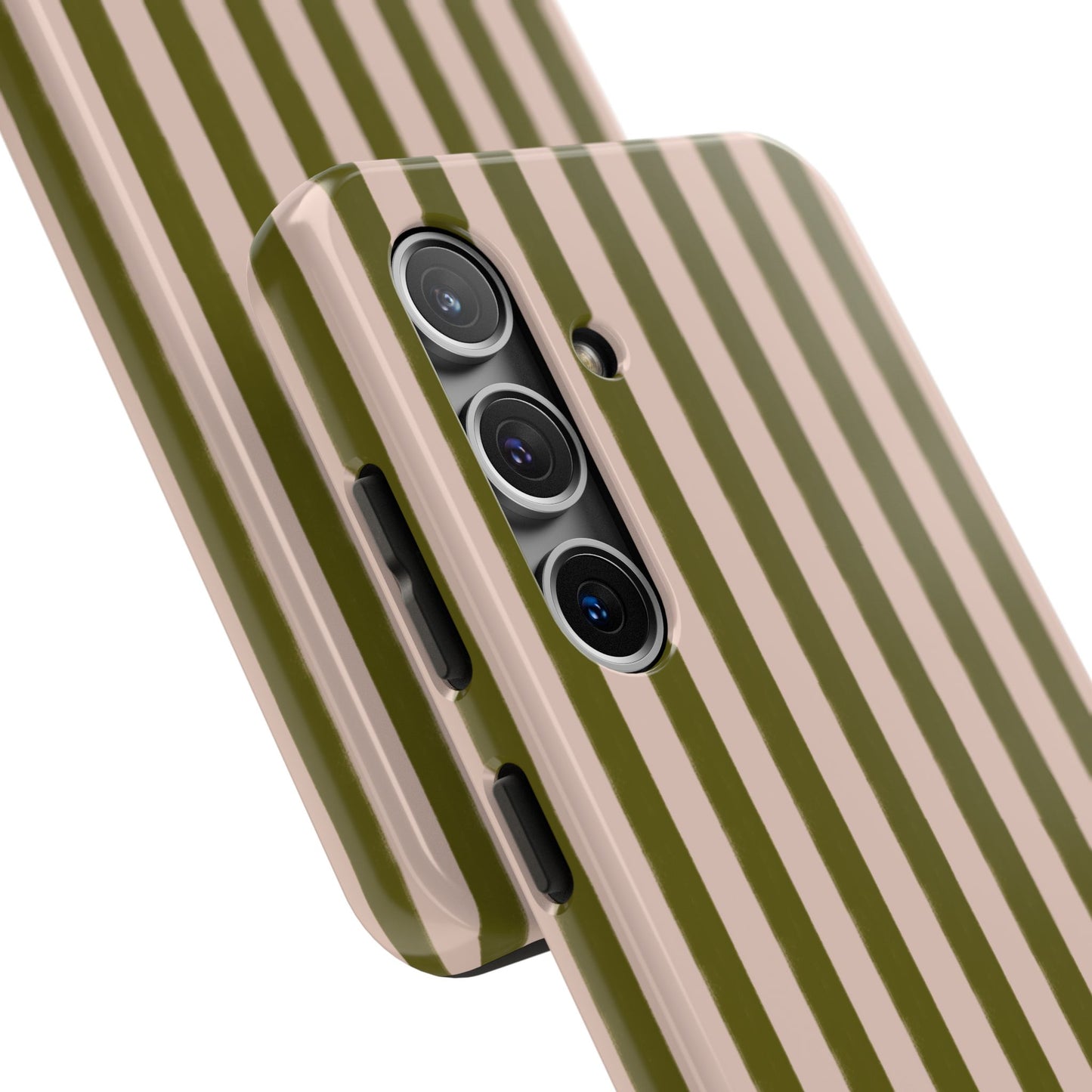 Green & Pink Stripes IPhone Case