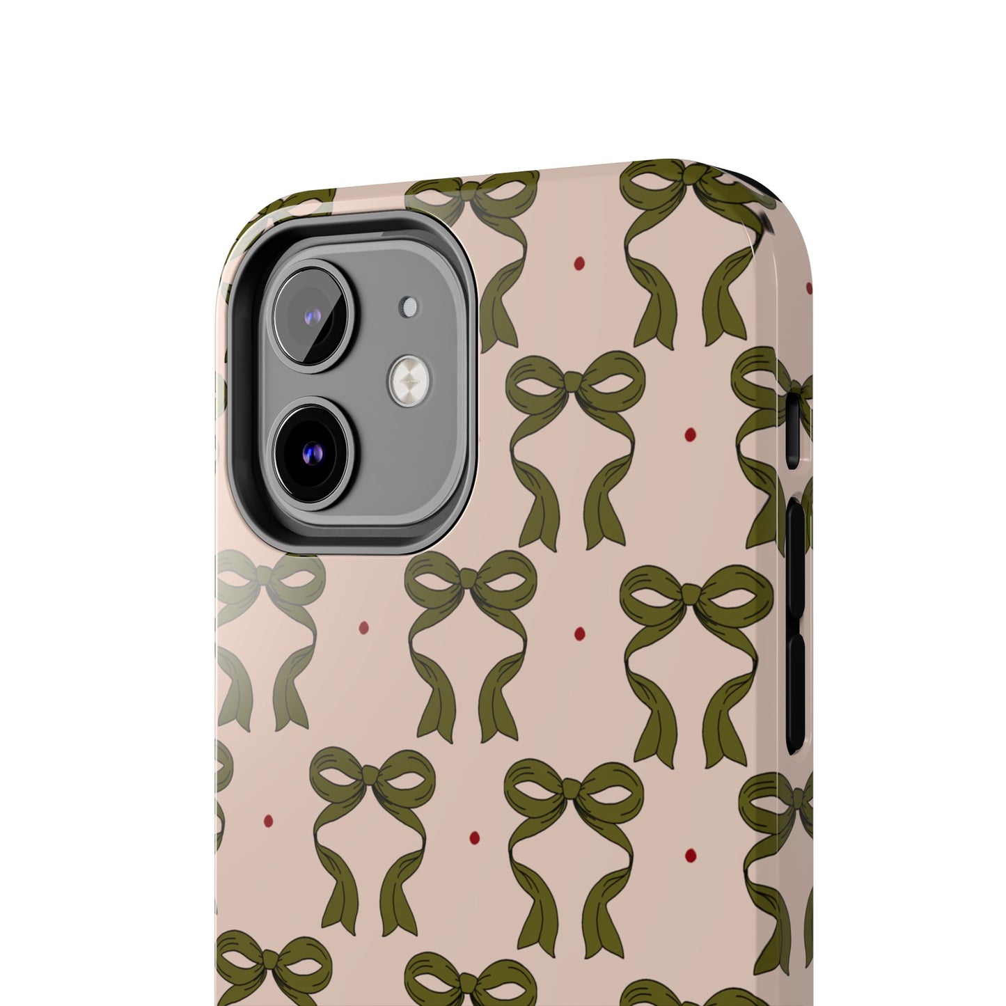 Pink & Green Bows IPhone Case