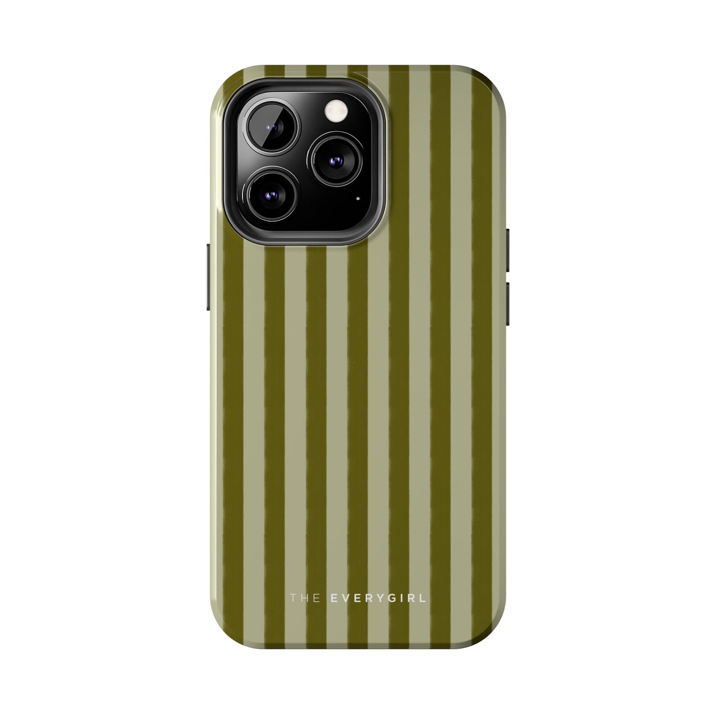 Tone on Tone Green Stripes IPhone Case