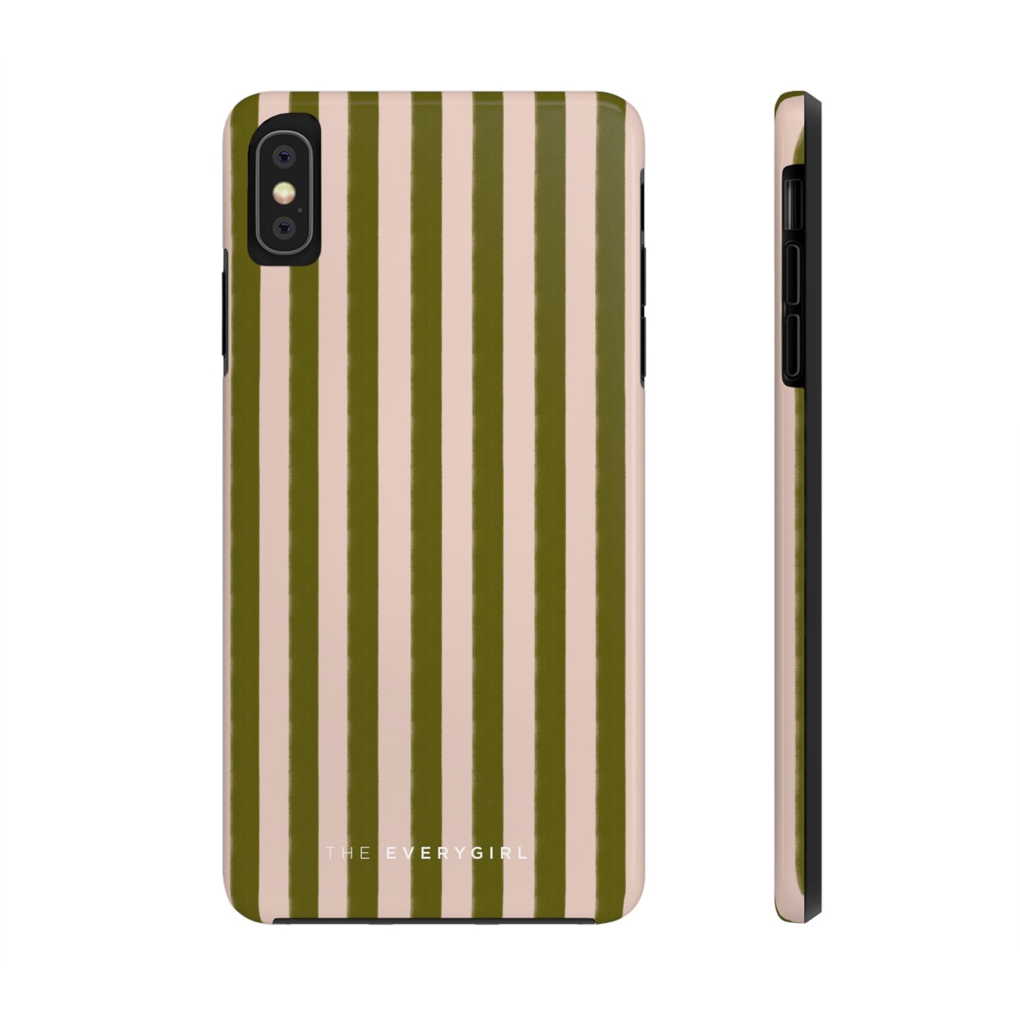 Green & Pink Stripes IPhone Case
