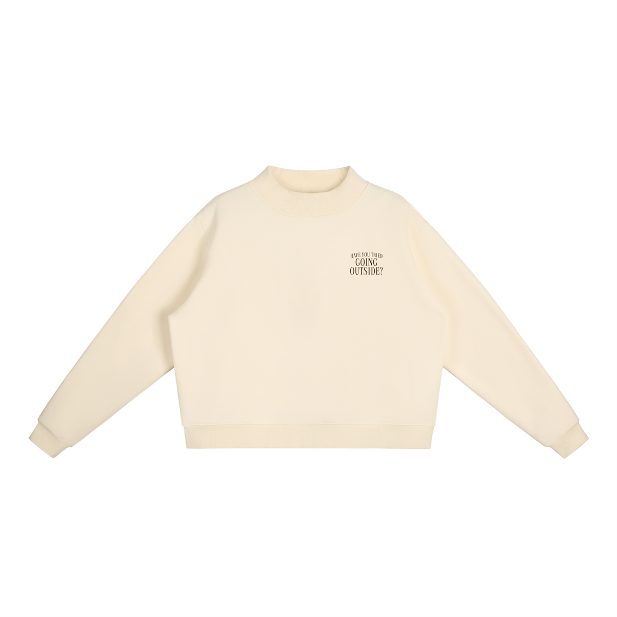 Podcast Fleece Mockneck Crew