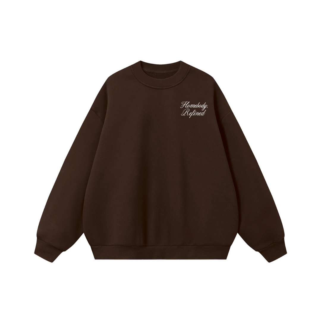 Quiet Is A Luxury Brown Crewneck