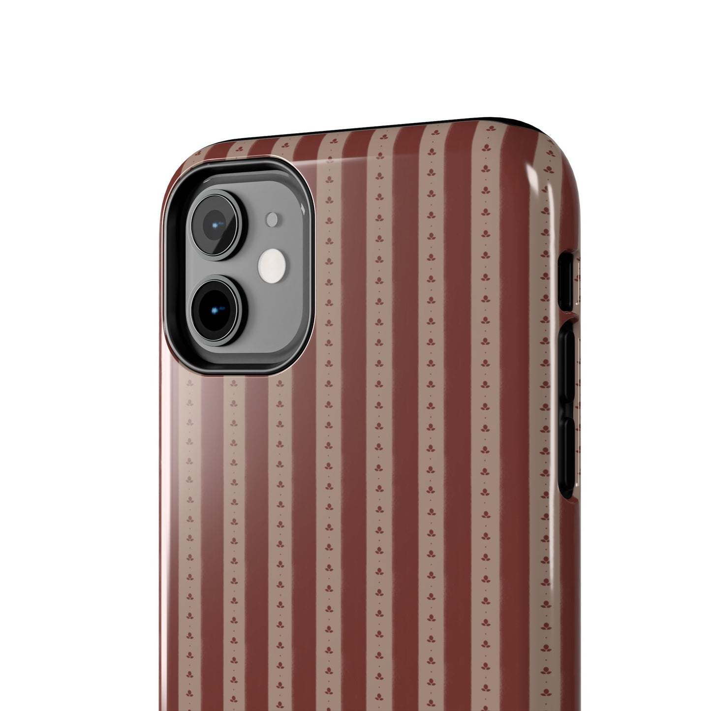 Muted Red Stripe IPhone Case