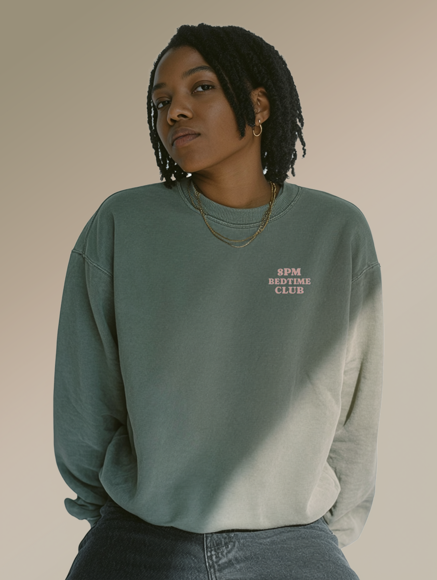 In Bed By 8 Crewneck