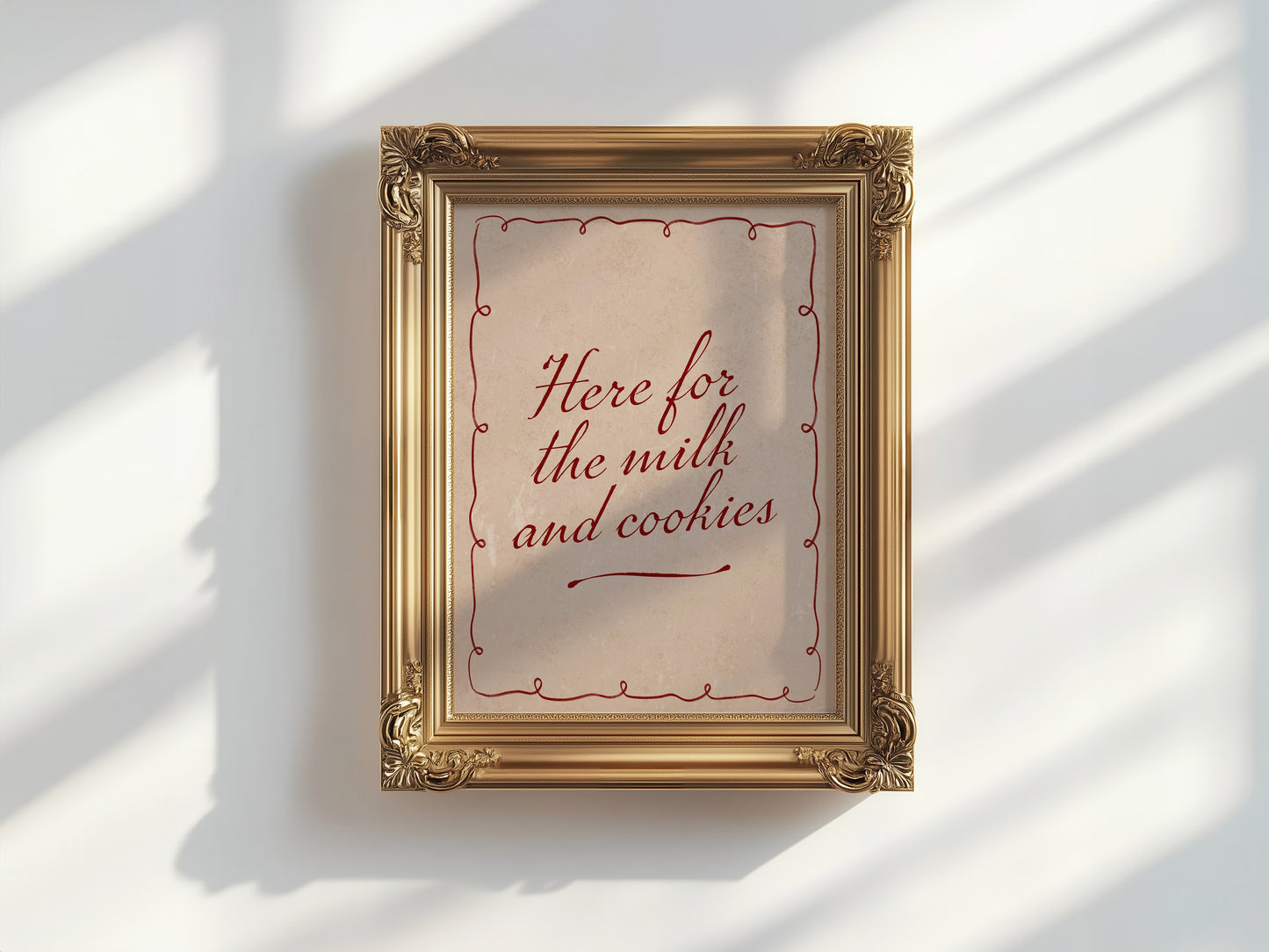 Milk & Cookies Wall Art Print
