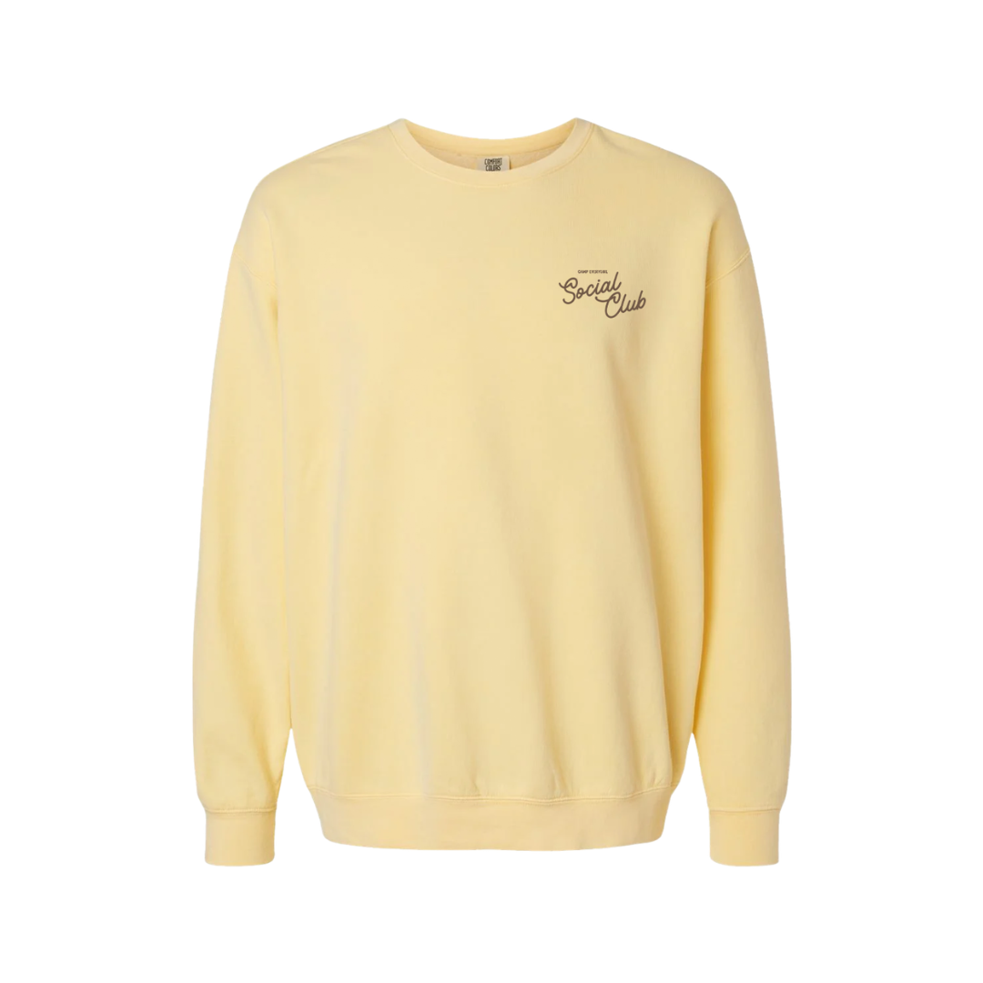 Butter Yellow Sip & Float Camp Sweatshirt