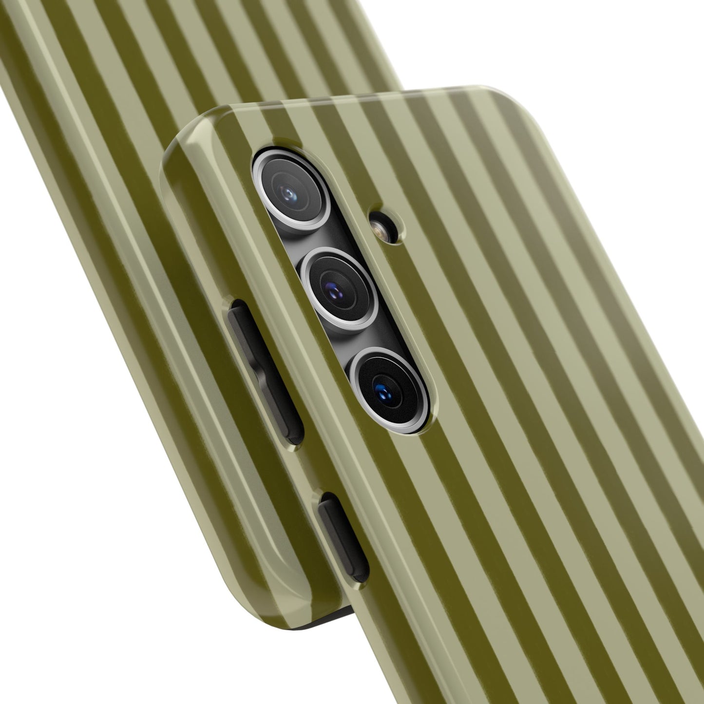 Tone on Tone Green Stripes IPhone Case