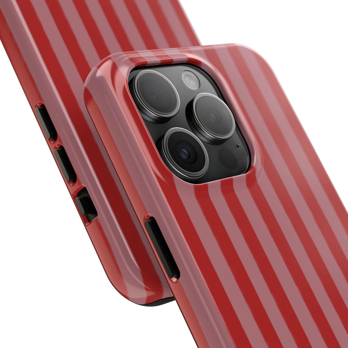 Red & Pink Stripes IPhone Case