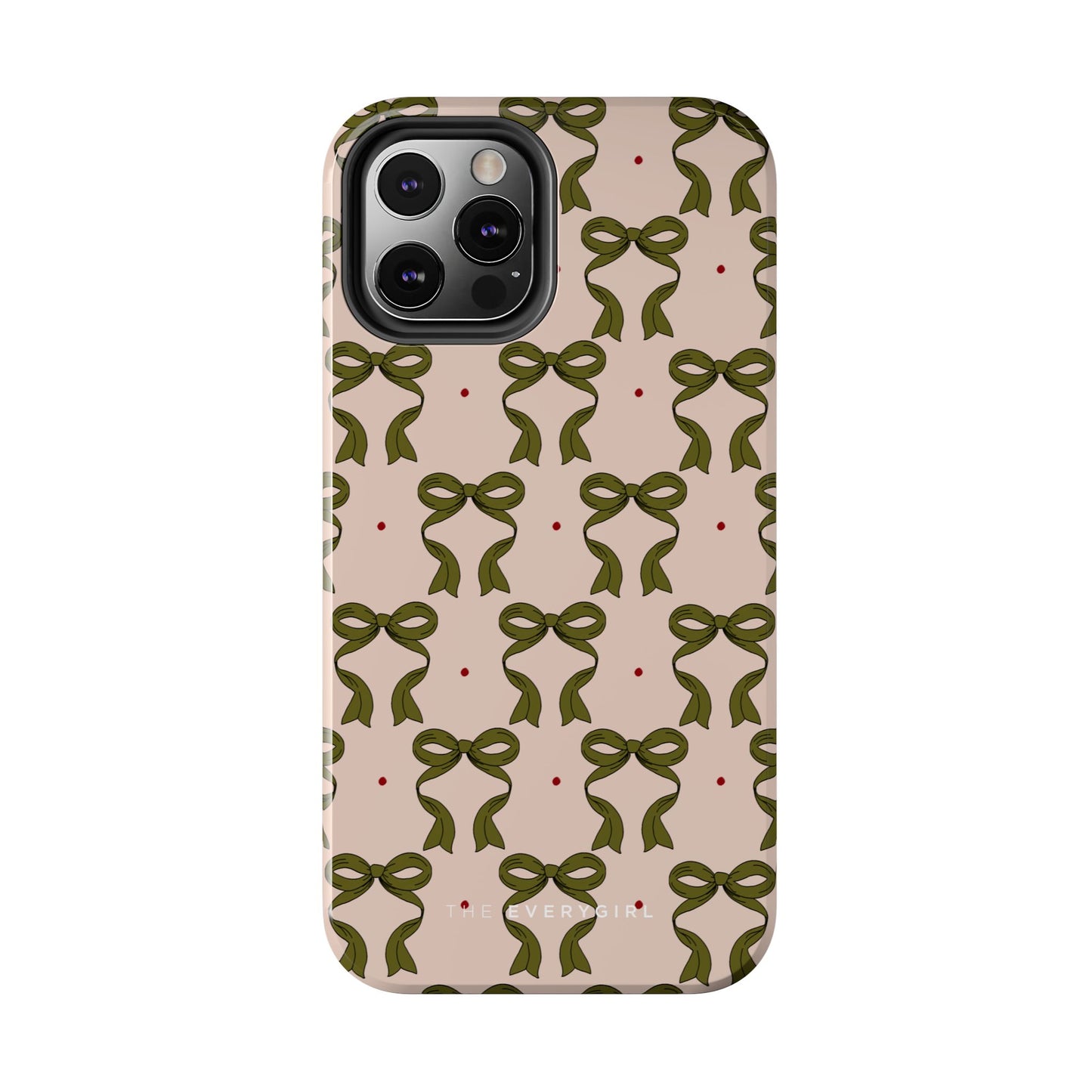 Pink & Green Bows IPhone Case