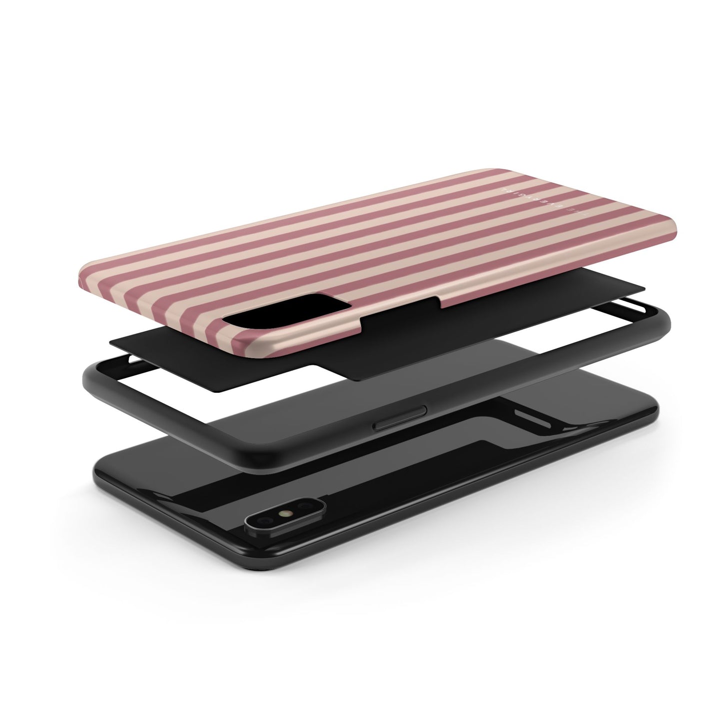 Tone on Tone Pink Stripes IPhone Case
