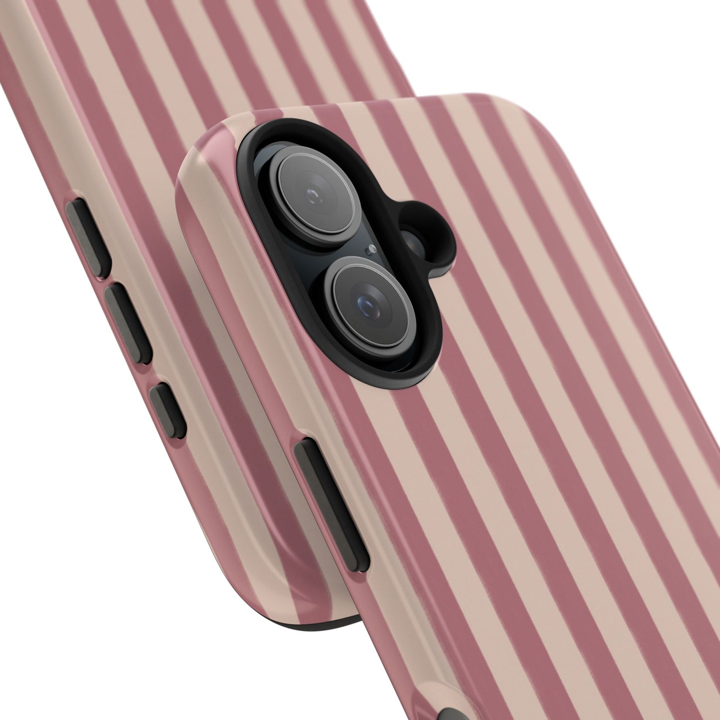 Tone on Tone Pink Stripes IPhone Case