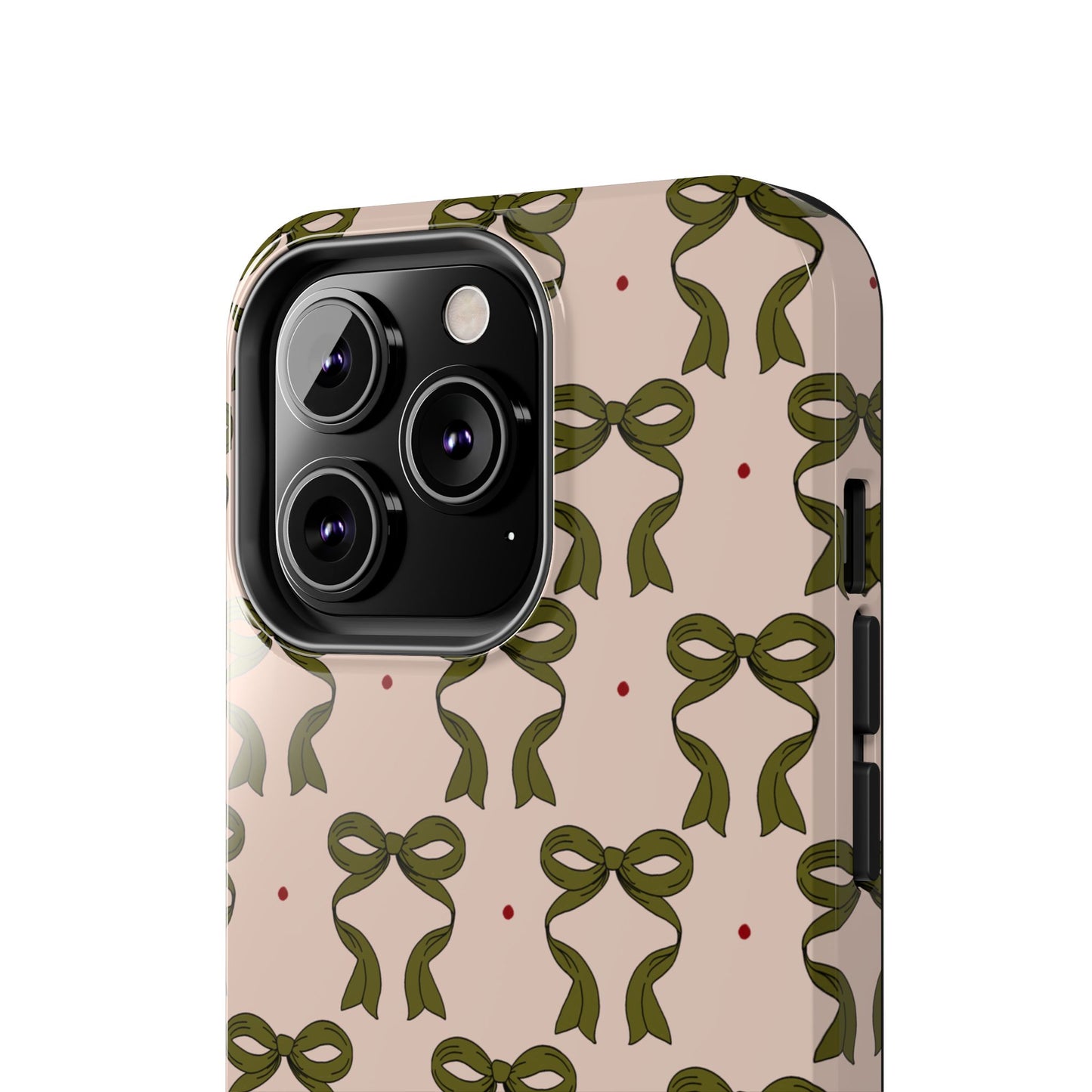 Pink & Green Bows IPhone Case